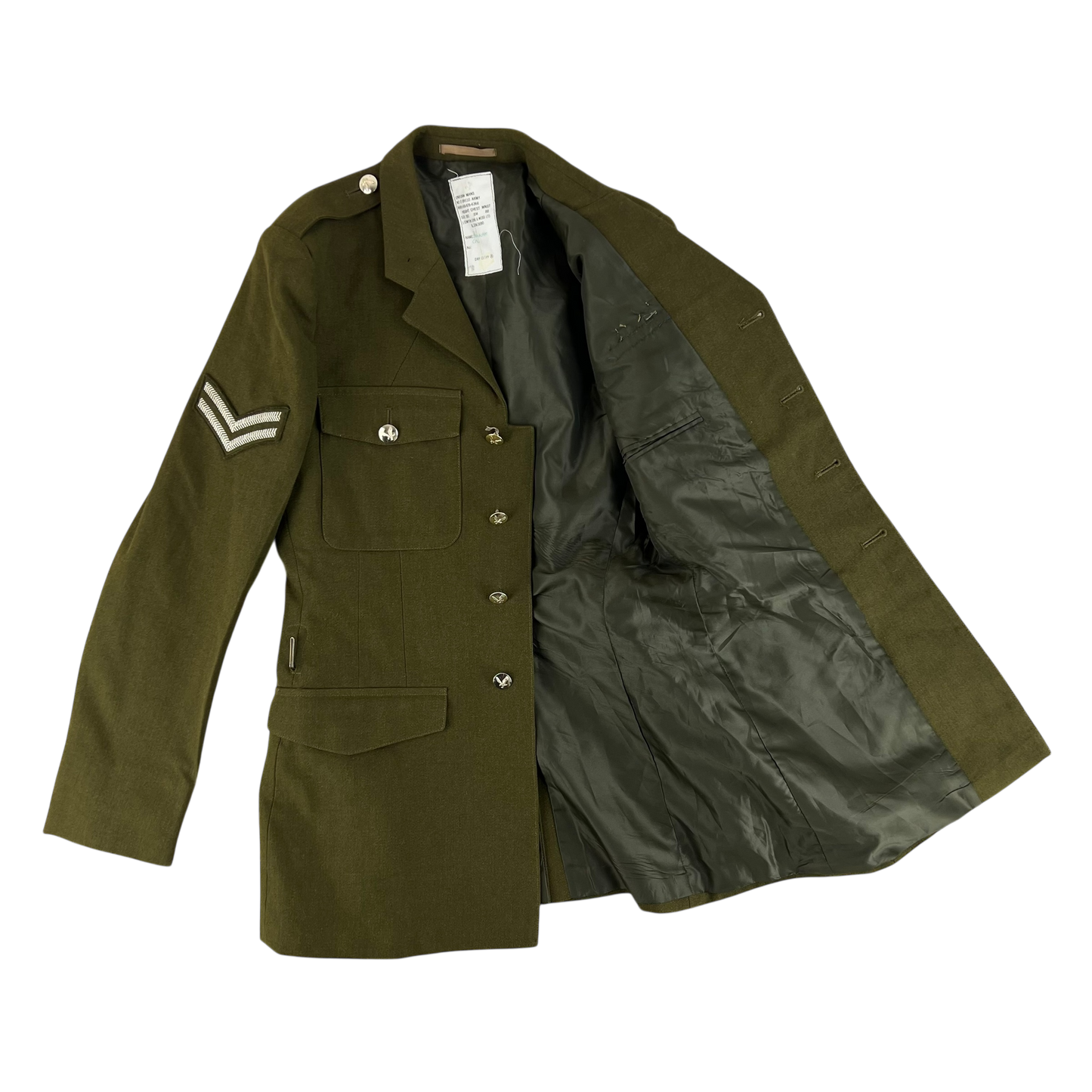 British Army 1980 Pattern No. 2 Olive Green Dress Jacket - Army Air Corps - Medium 182/104