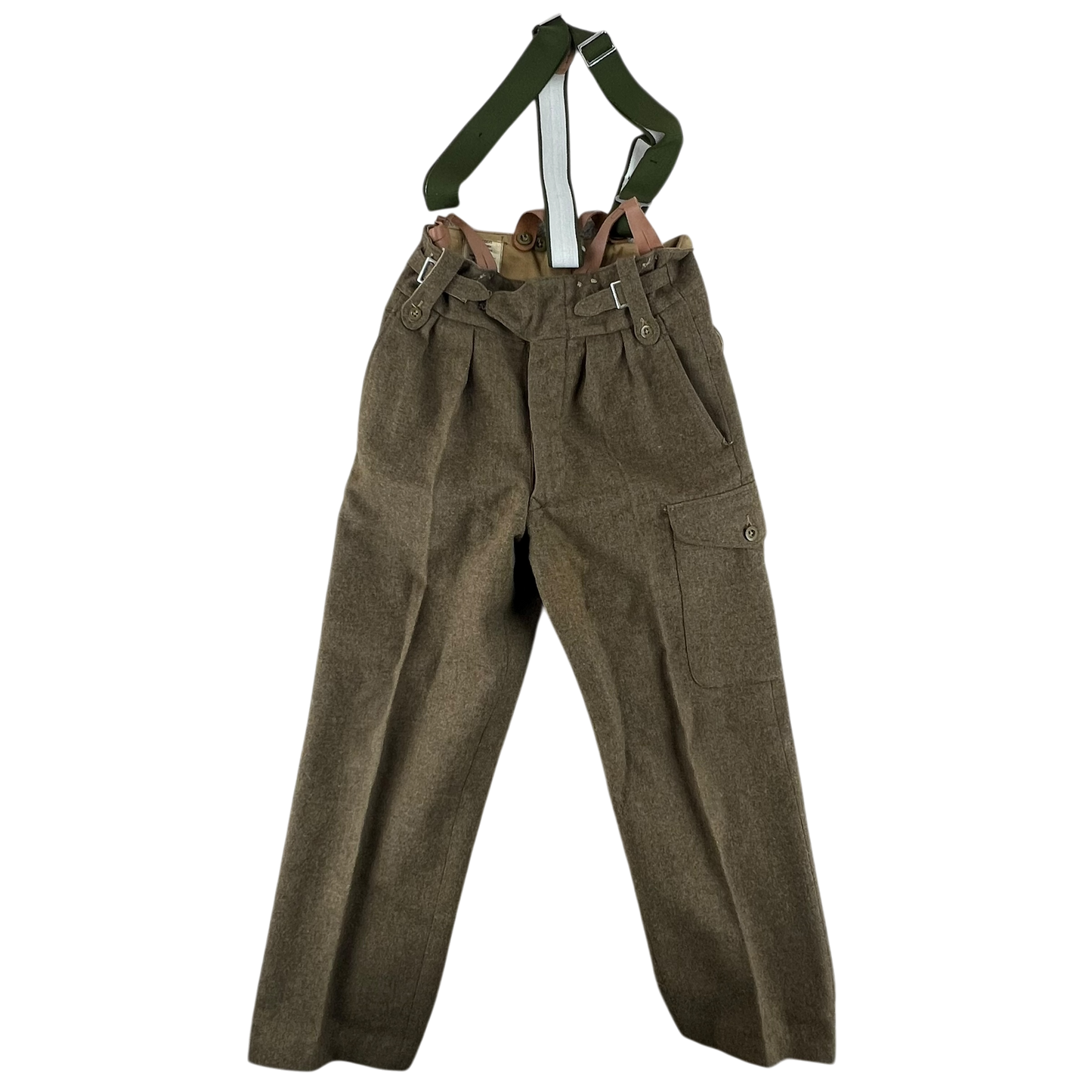 British Army 60s 1949 Pattern Khaki Battledress Trousers - W30 L29