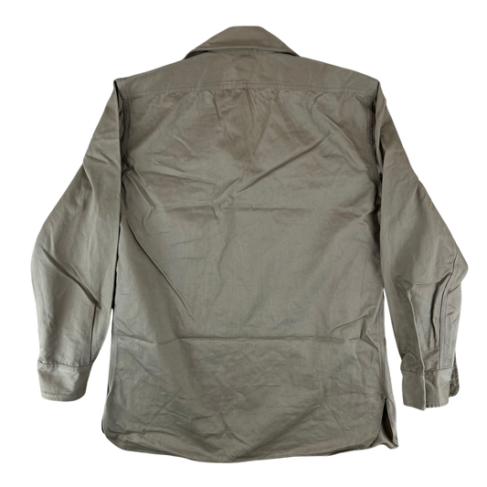 Greek Army M65 Khaki Shirt Long Sleeve - Medium
