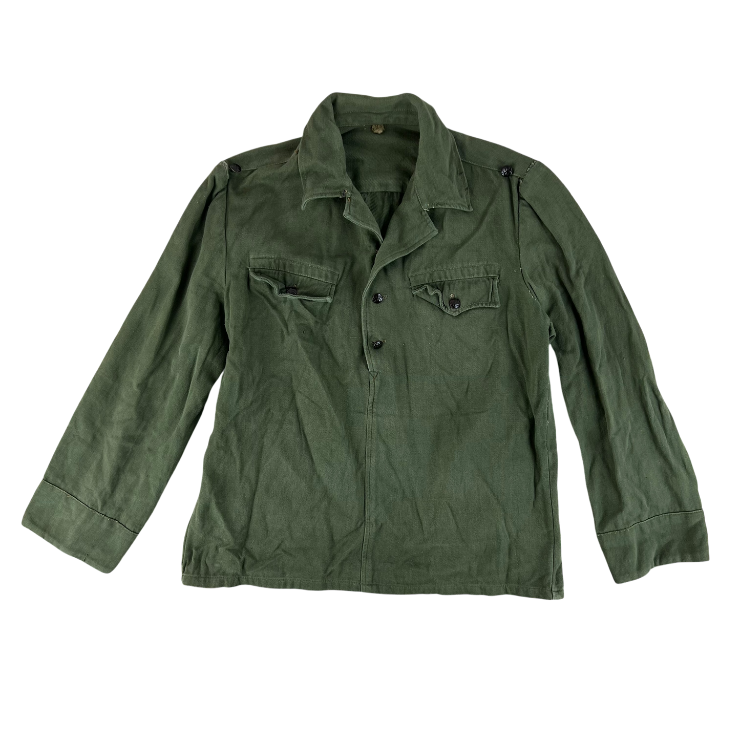 Bulgarian People's Army Olive Green Cossack Shirt - Medium