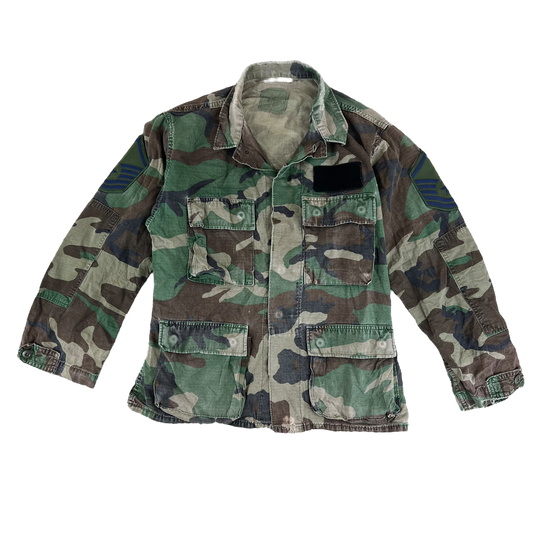 US Army M81 Woodland Camouflage BDU Combat Jacket - Medium / Small