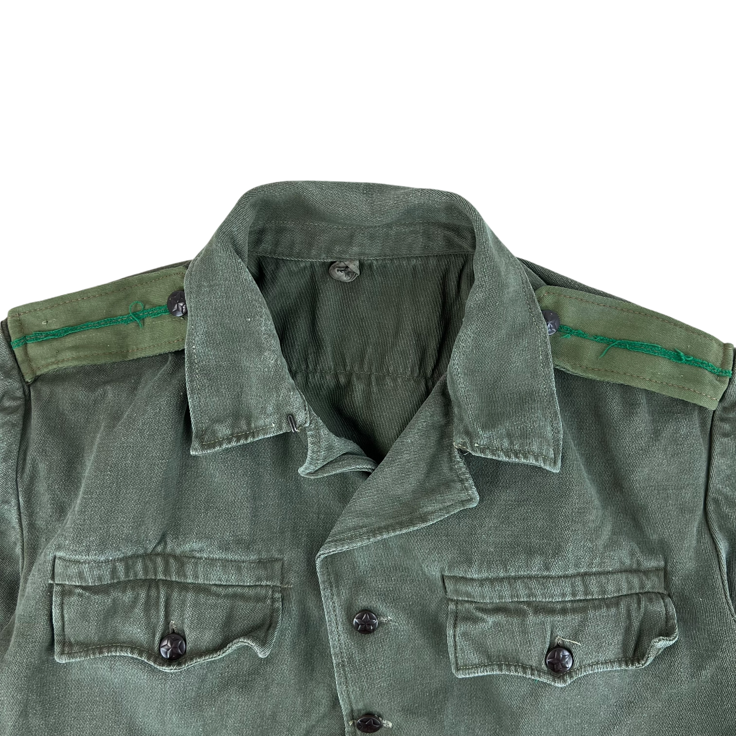 Bulgarian People's Army Olive Green Cossack Shirt - Medium