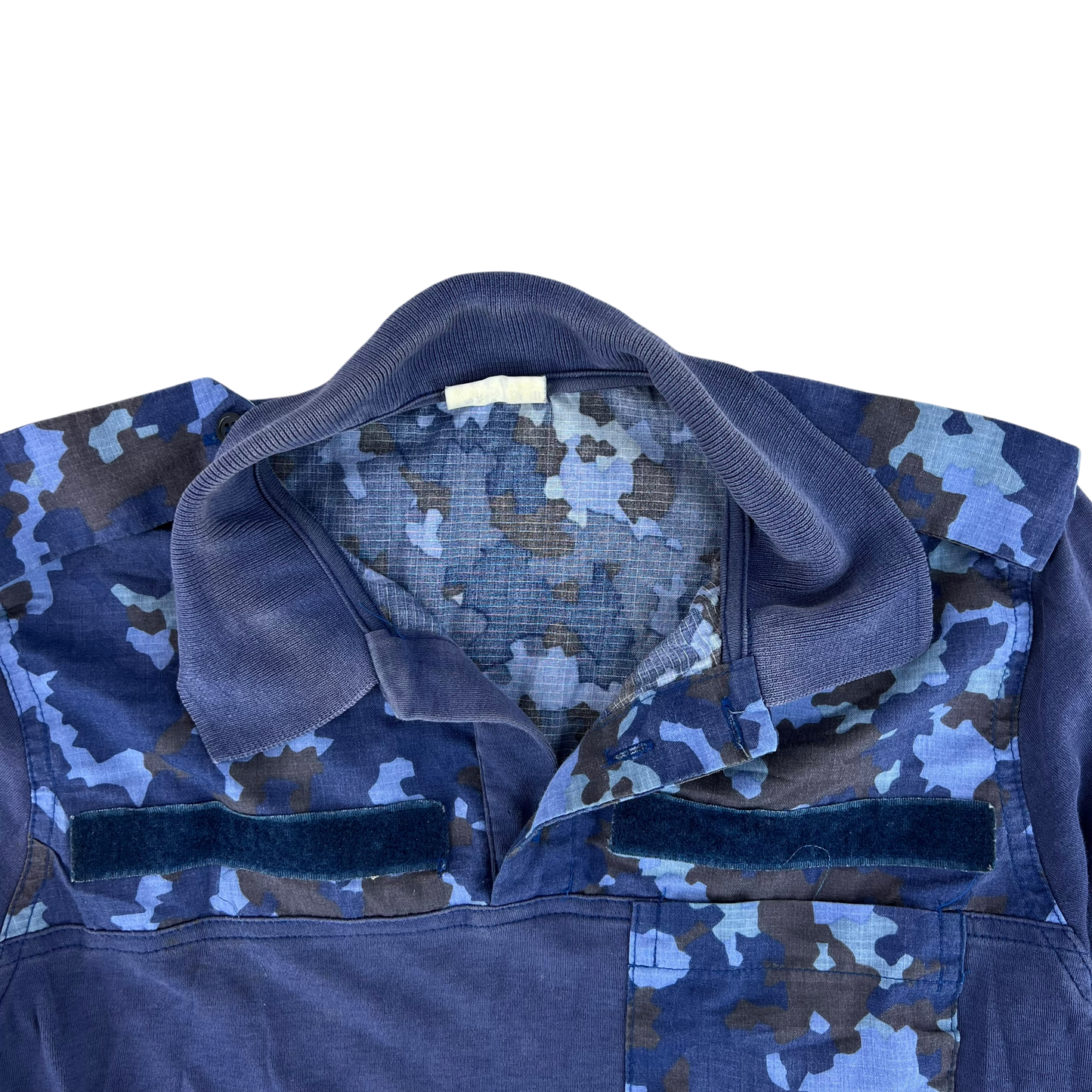 Romanian Navy M2017 Blue Camouflage Polo Top - Medium