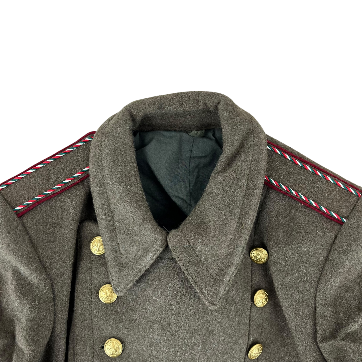 Bulgarian Army Officer's Khaki Wool Greatcoat - Medium