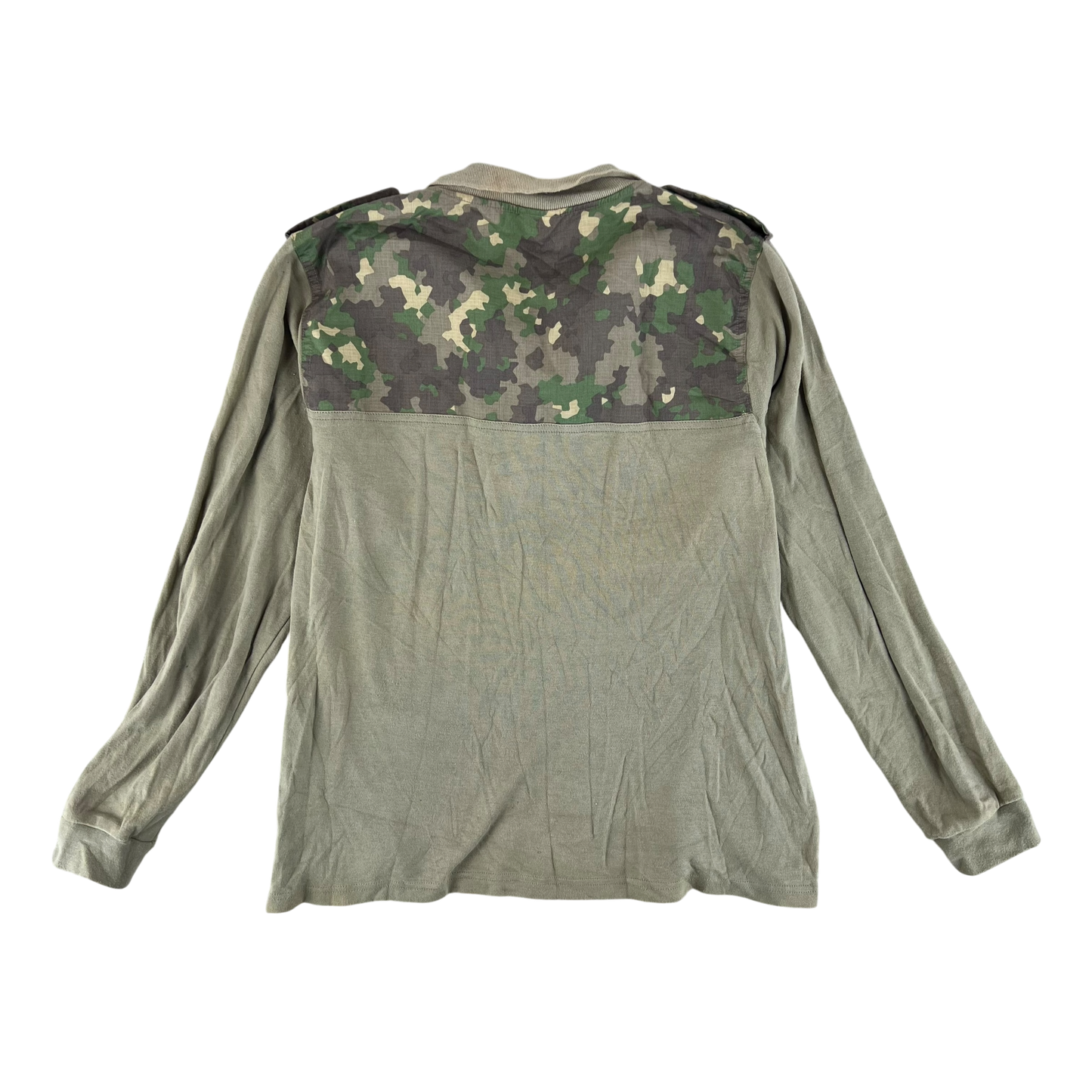 Romanian Army M2017 Woodland Camouflage Polo Top - Medium