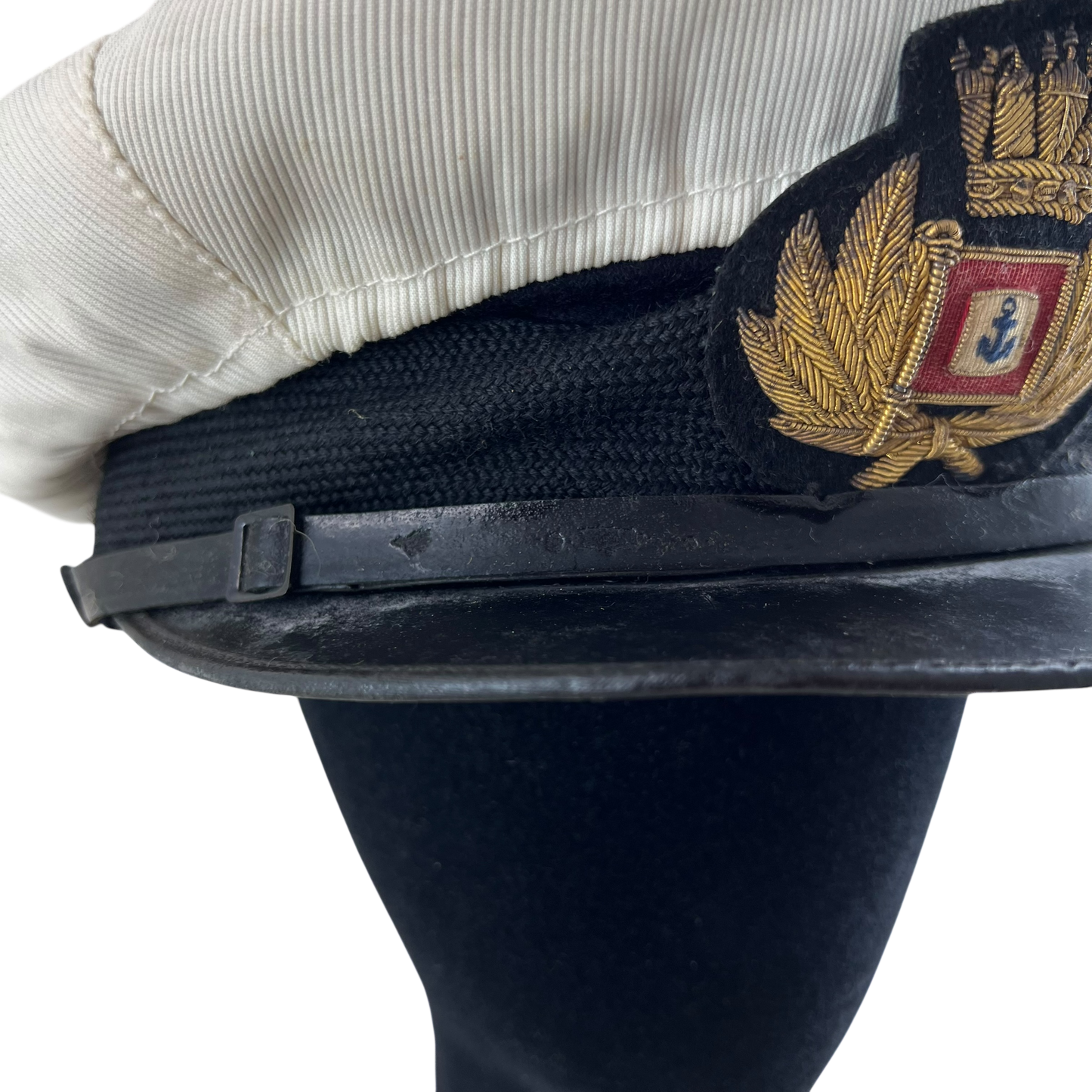 British Merchant Navy 50s Dress Cap w/ Dust Covers - Medium