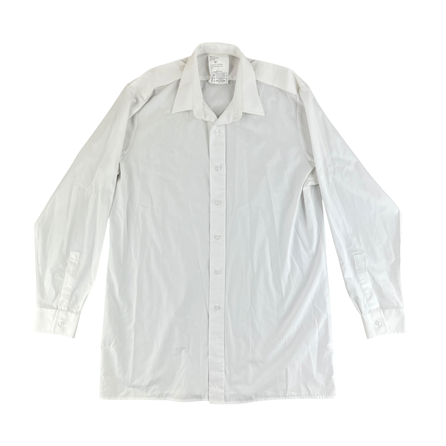British Royal Navy White Long Sleeve Shirt