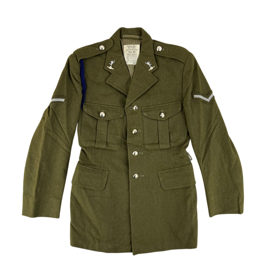 British Army Old Pattern No. 2 Olive Green Dress Jacket - Royal Signals - Small SIZE 21