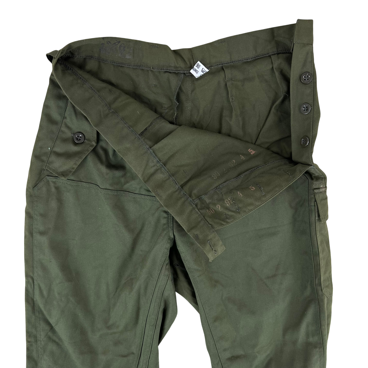 Czechoslovak Army M85 Women's Olive Green Trousers - W28 L30.5