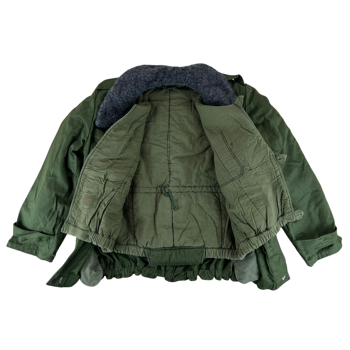 Hungarian People's Army Olive Green "Tank" Parka w/ Cold Weather Liner - Medium