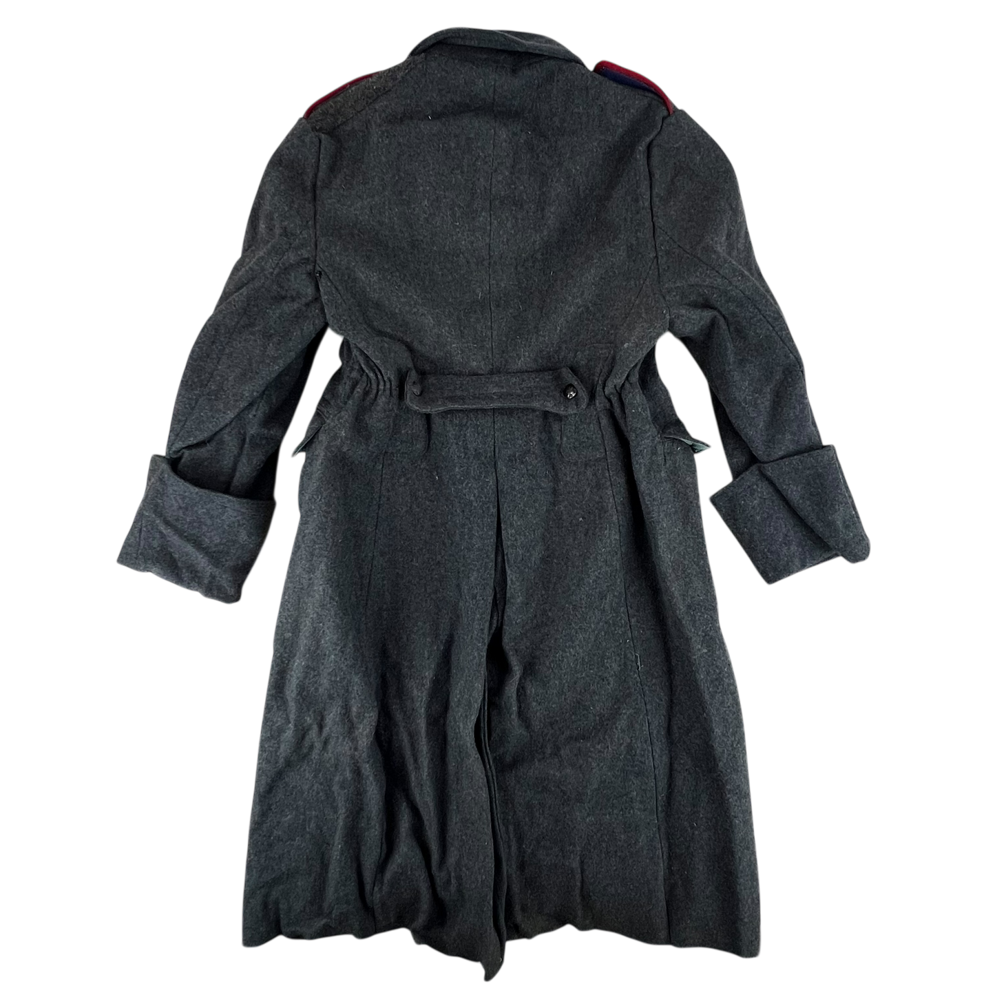 Bulgarian People's Army 80s Grey Wool Greatcoat - Medium