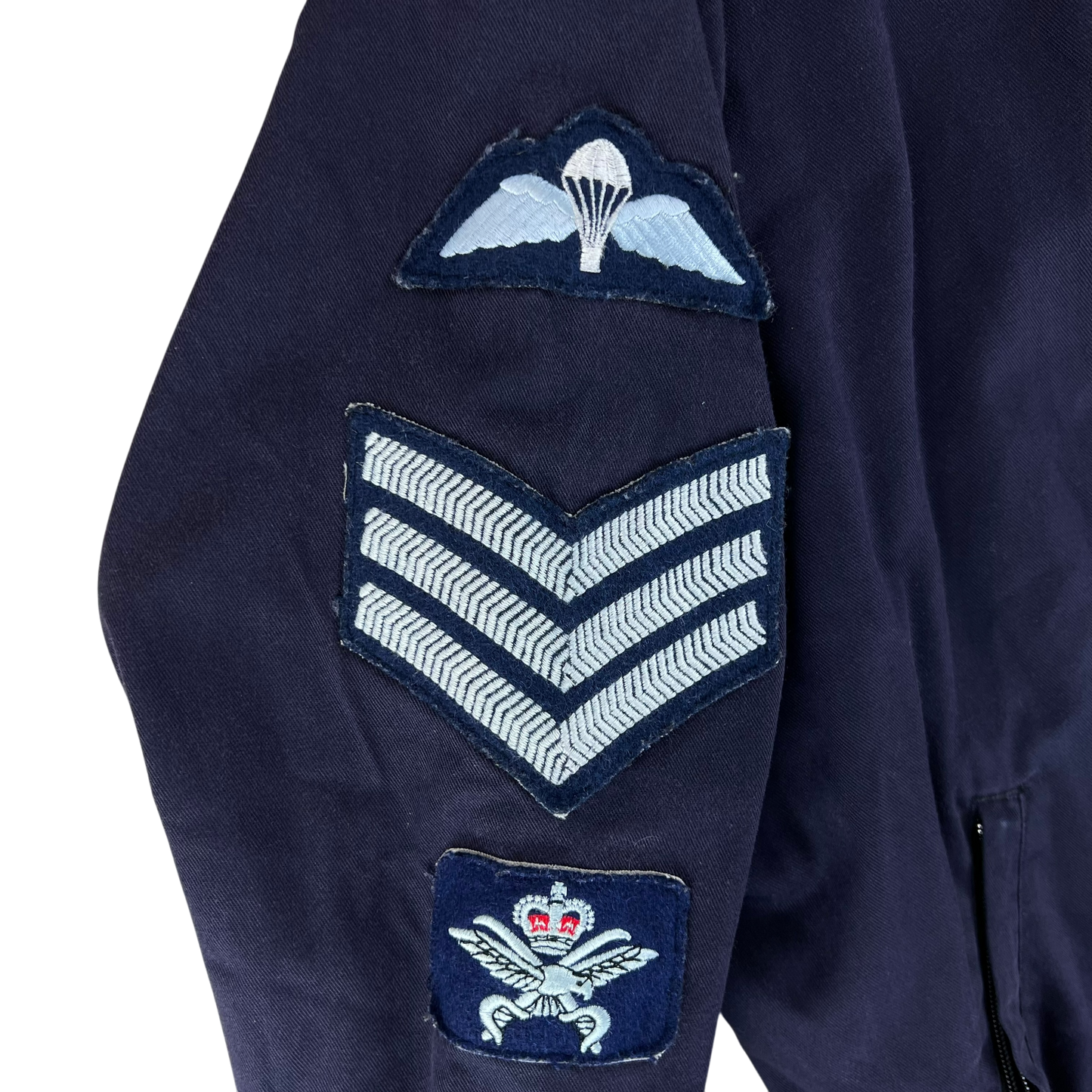 British Army / Tri-Services Navy Blue PTI Tracksuit Top Jacket - Medium