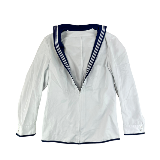British Royal Navy Class II White Jumper Sailor's Top - Medium 182/96