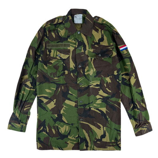 Dutch Army Field Shirt DPM Woodland Camouflage Long Sleeve - Medium