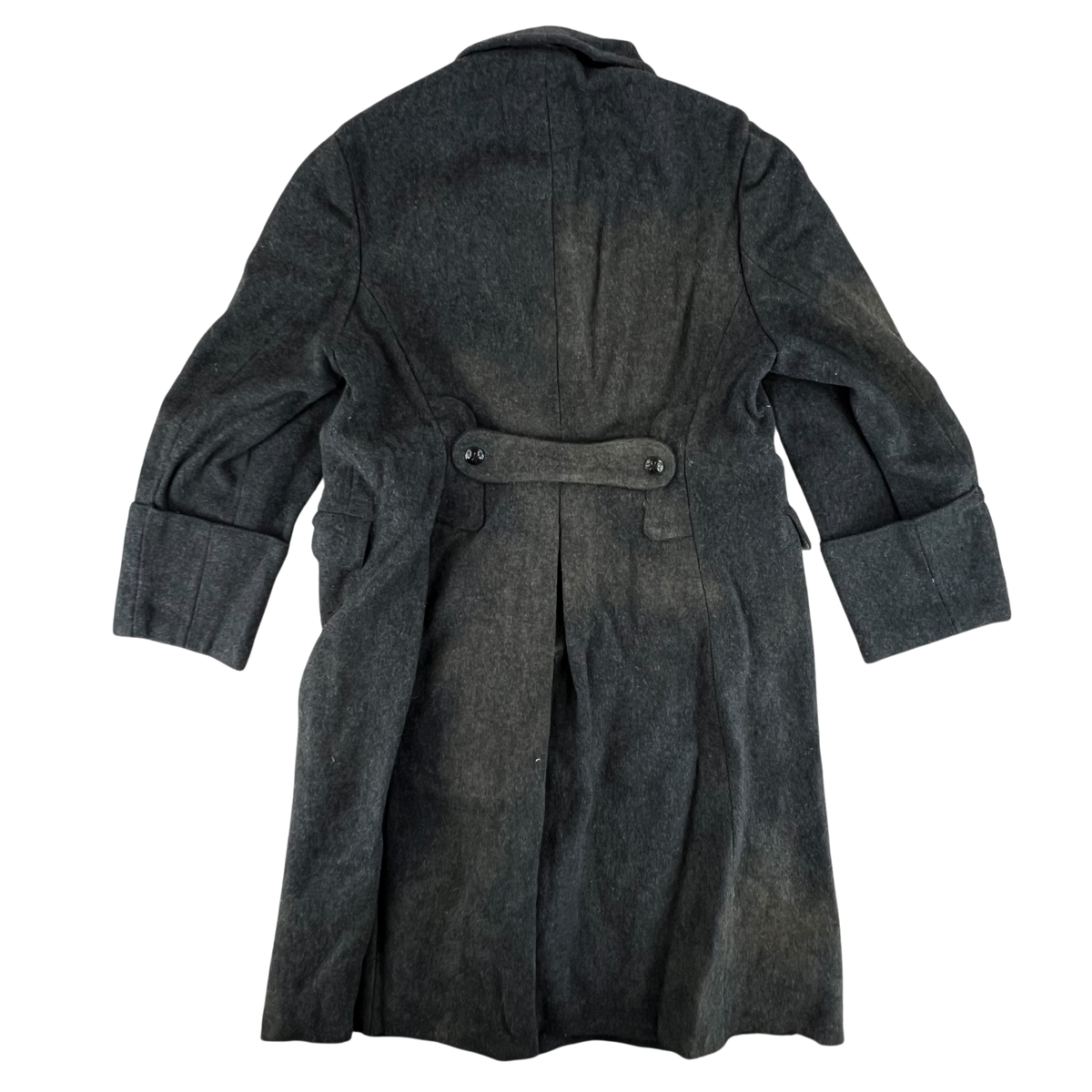 Bulgarian People's Army 80s Grey Wool Greatcoat - Large
