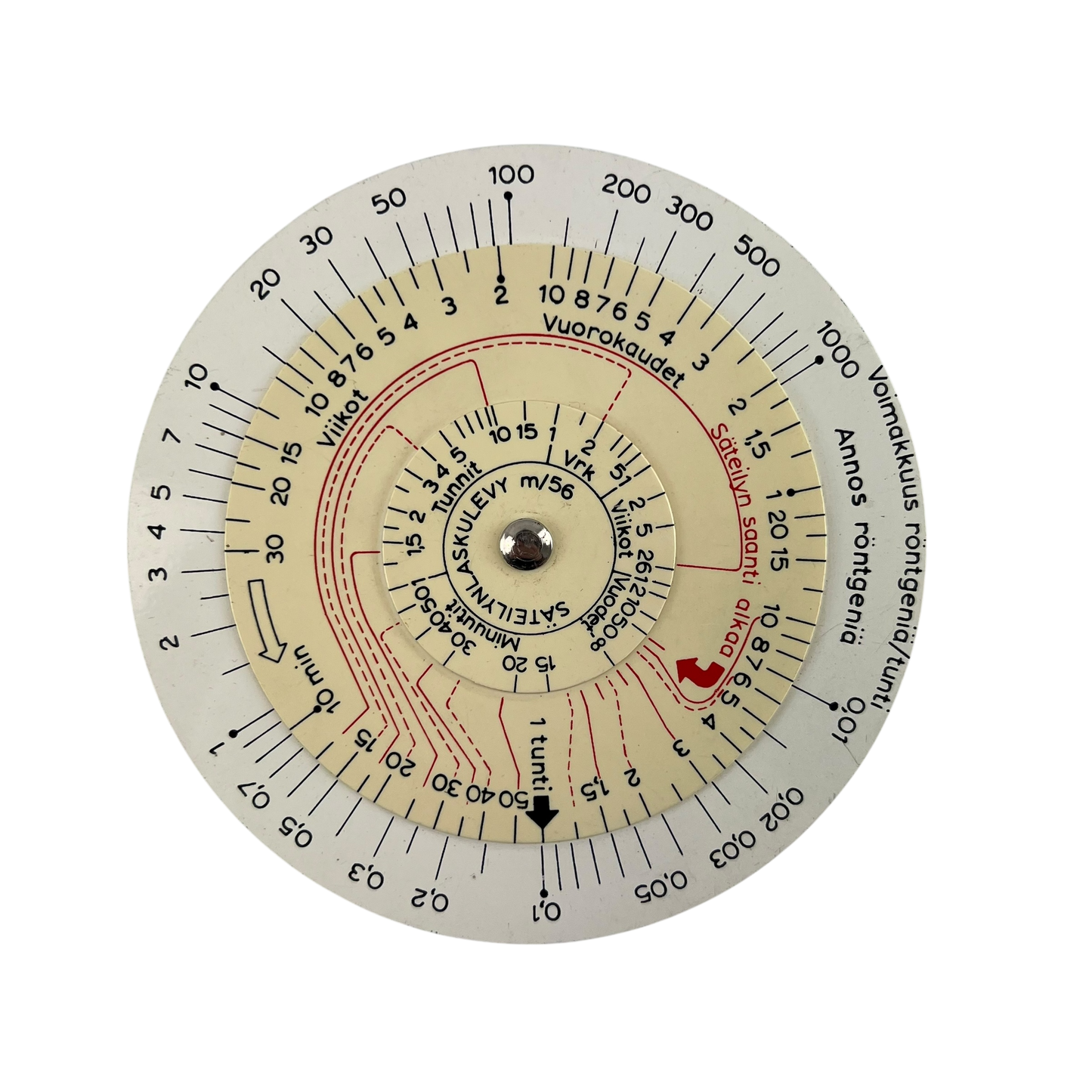 Finnish Army M56 Radiation Dose Calculator