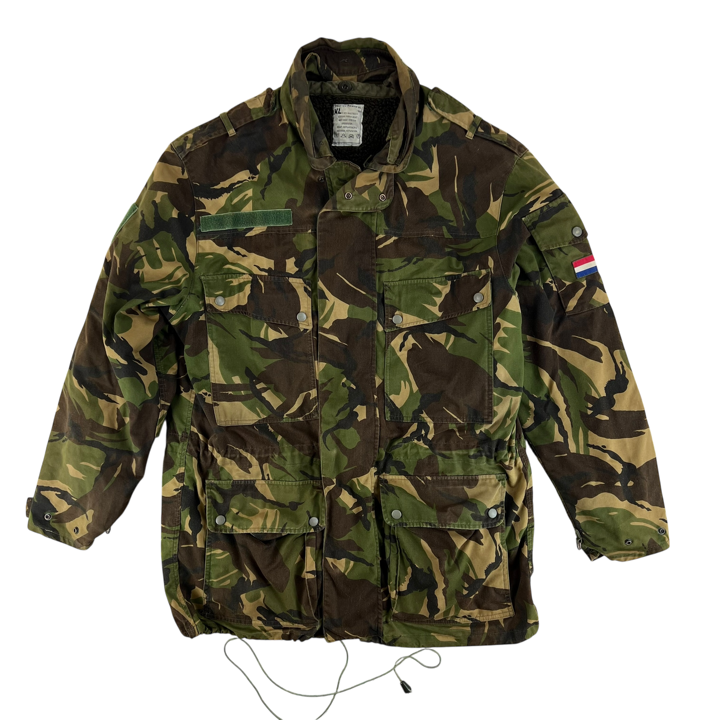 Dutch Army M93 DPM Woodland Camouflage Combat Jacket w/ Liner - Large
