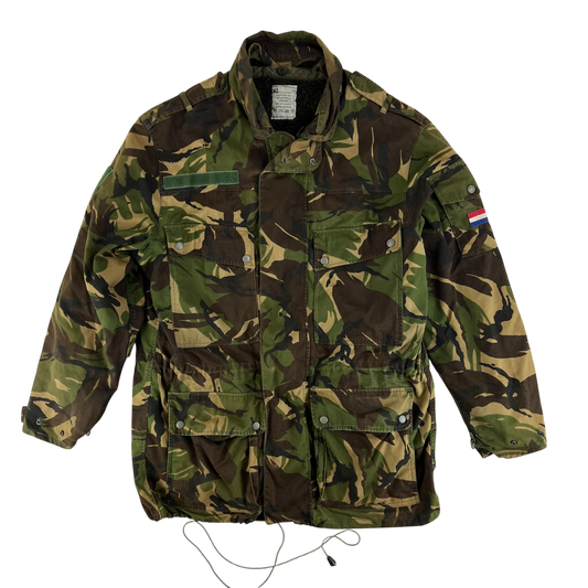 Dutch Army M93 DPM Woodland Camouflage Combat Jacket w/ Liner - Large