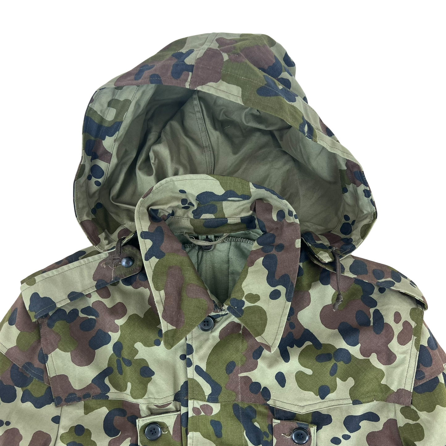 Romanian Army M1994 Fleck Leaf Camouflage Parka w/ Winter Liner - Medium