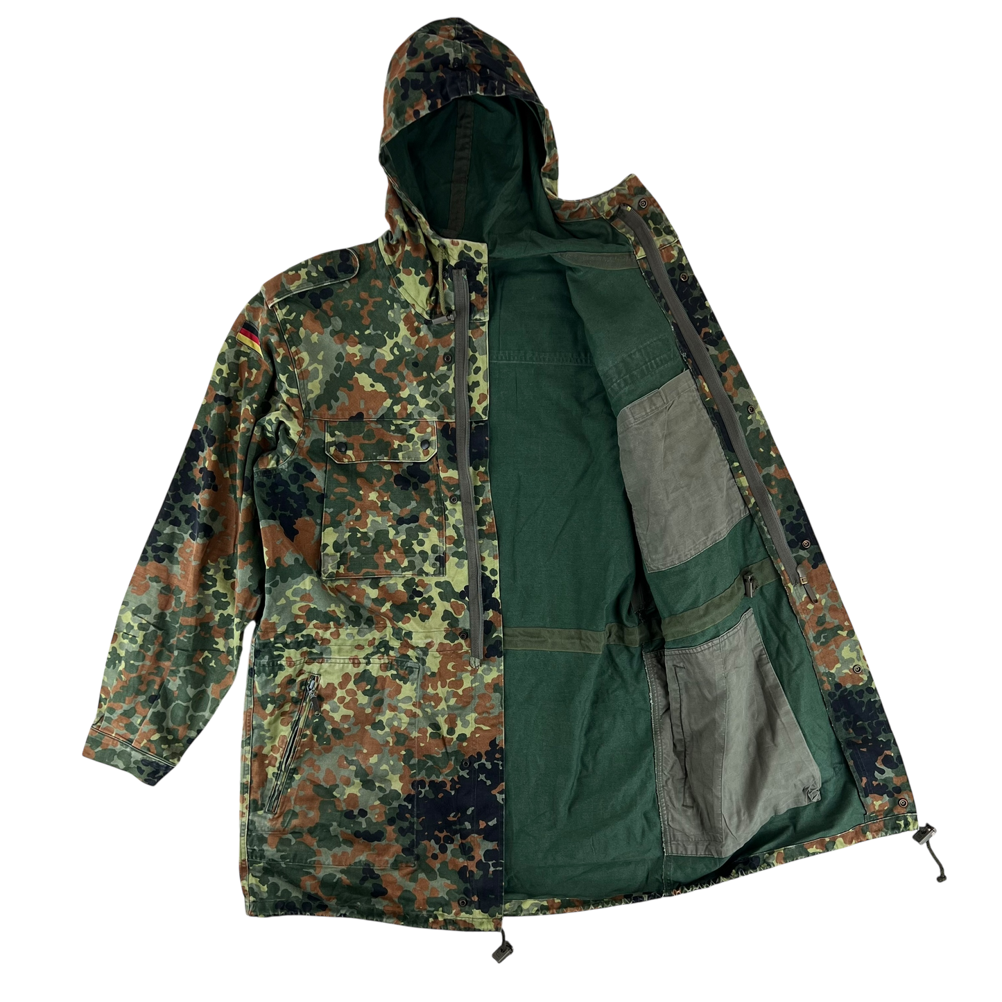 German Army Flecktarn Camouflage Combat Parka - Large GrNr 12