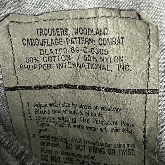US Army M81 Woodland Camouflage Trousers - W32 L31