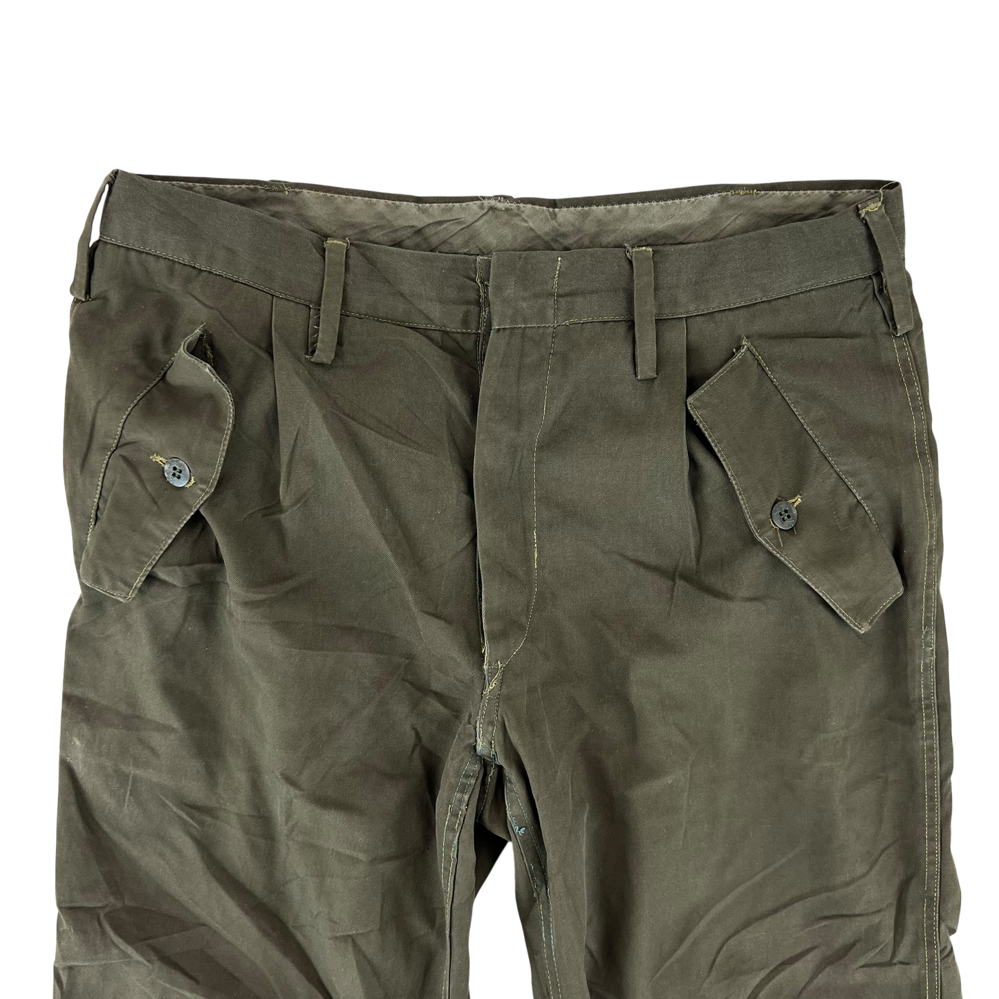 Italian Army Olive Drab Roma 75 Trousers - W32 L26.5
