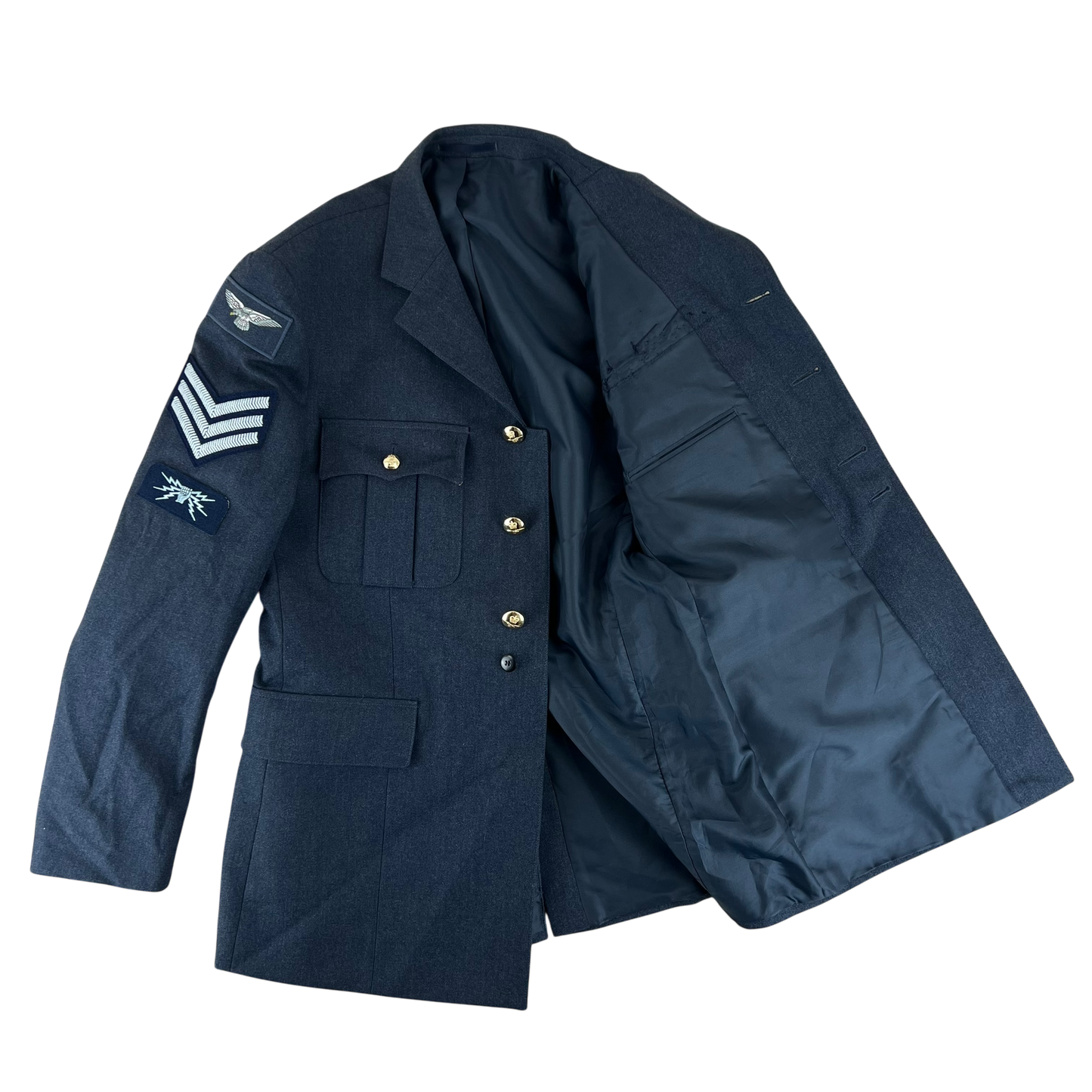British Royal Air Force No. 1 O.A. Dress Jacket w/ Belt - Large