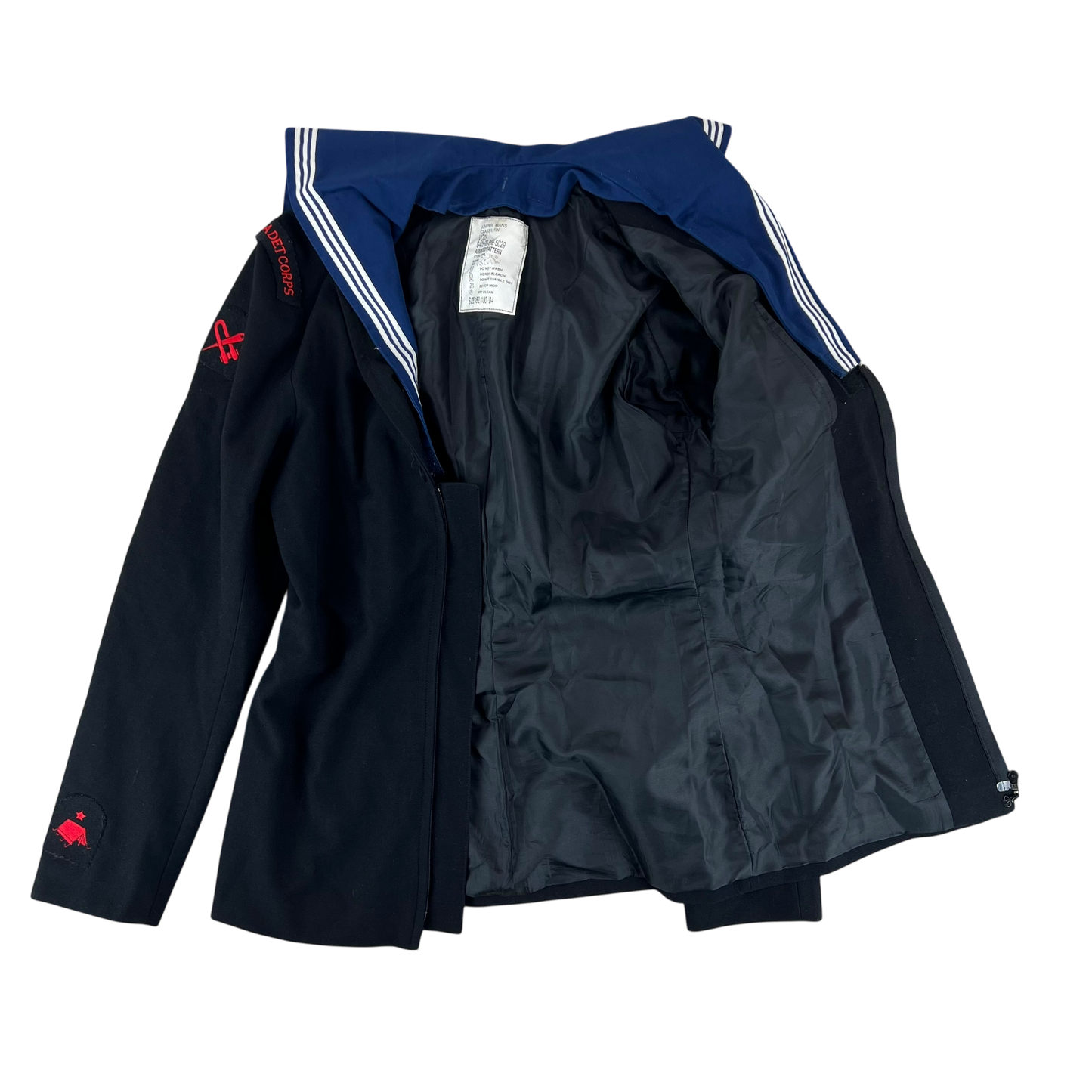 British Royal Navy 80s Class II Jumper Sailor's Top - Medium 182/100