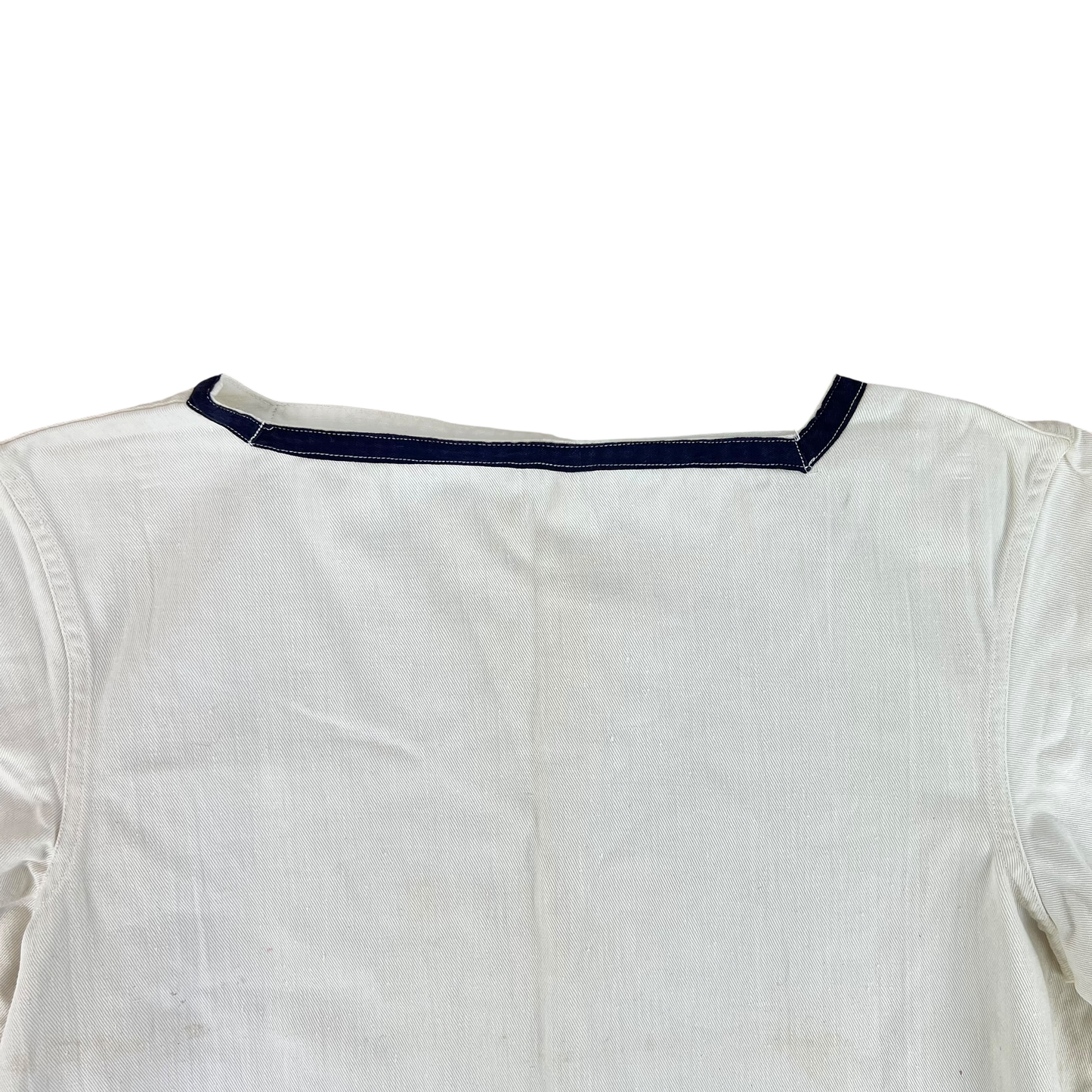 British Royal Navy 40s Class II White Jumper Sailor's Top - Medium