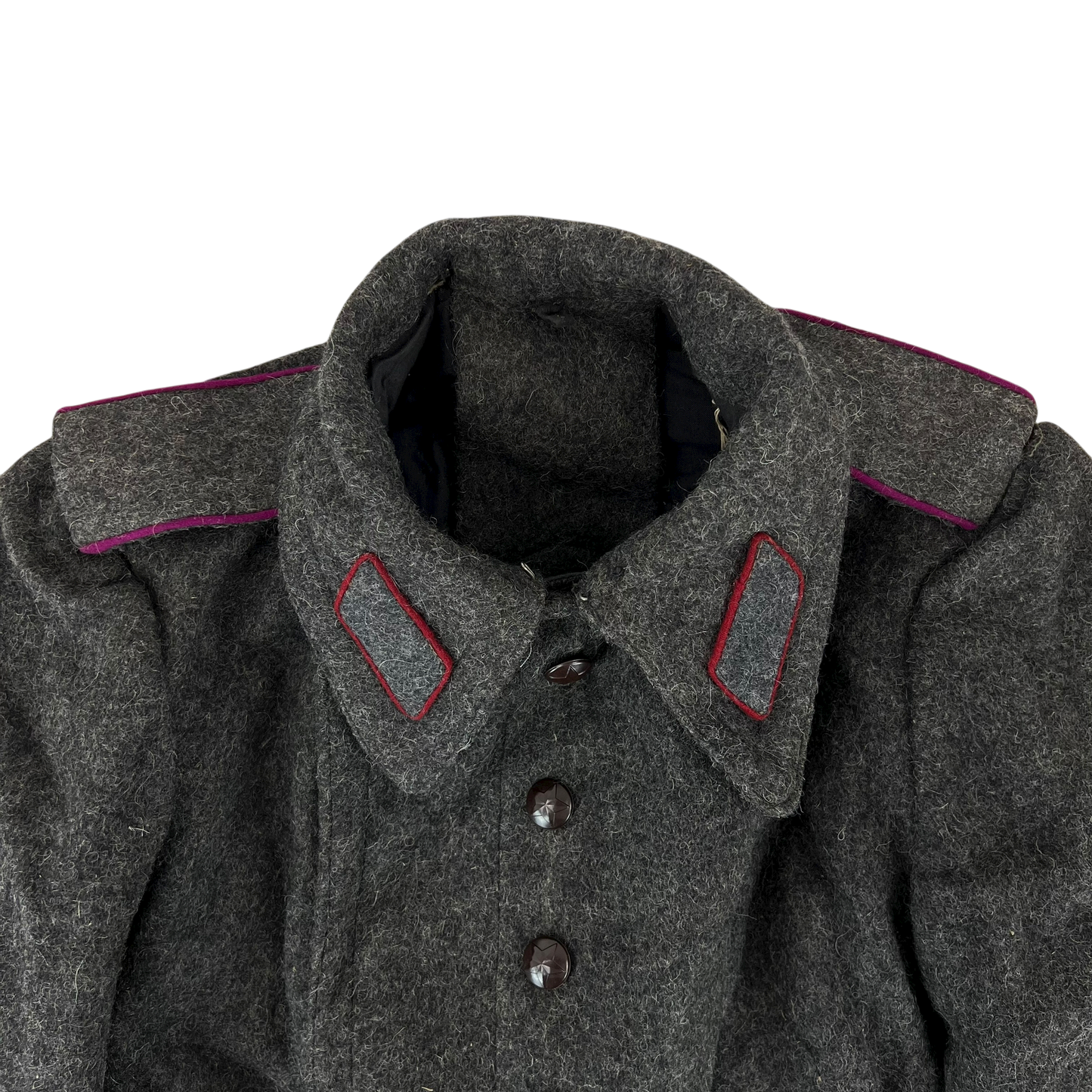 Bulgarian People's Army 50s Grey Wool Greatcoat - Medium