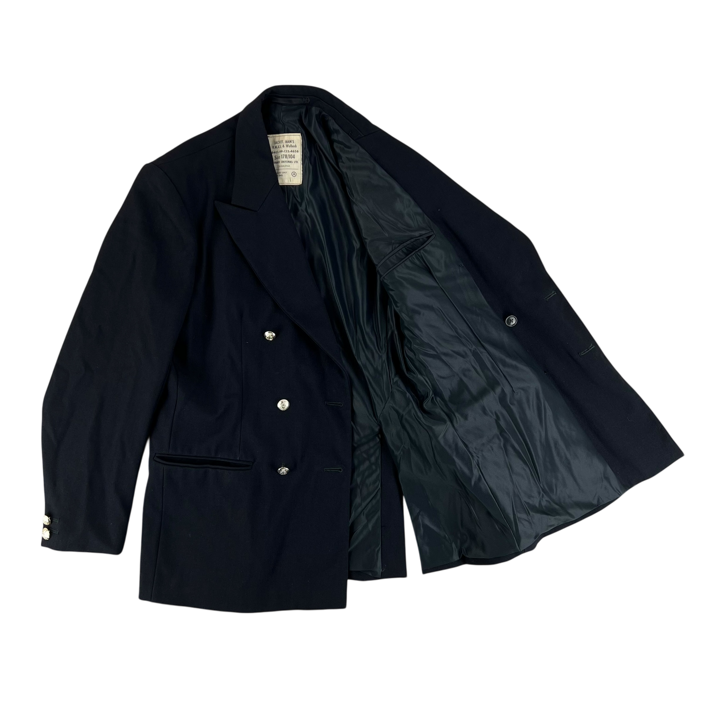 British Royal Navy RMAS & Welbeck Black Blazer - Large 178/104