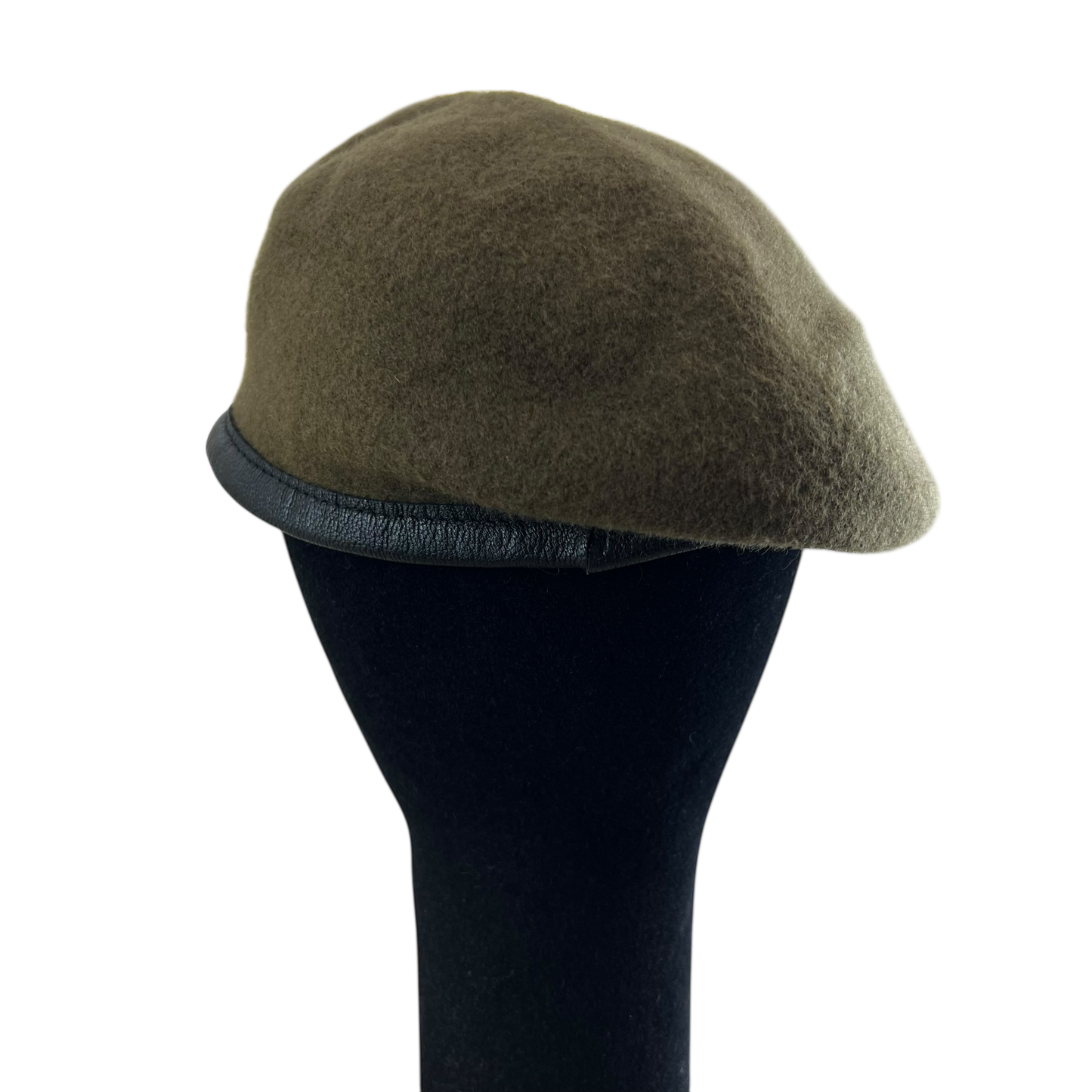 British Army Khaki Beret w/ Badge - Royal Anglian - Medium 58cm