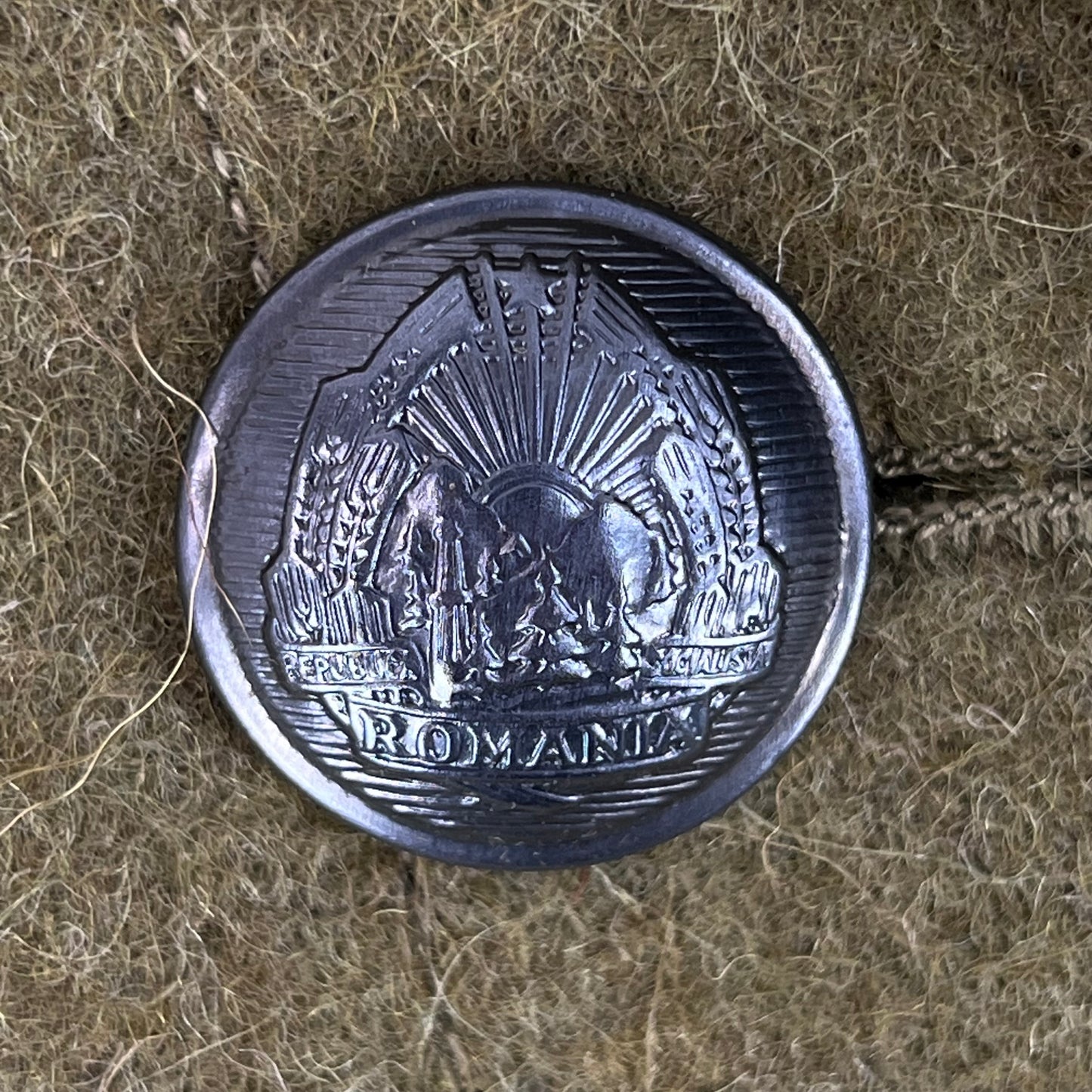 Romanian People's Army 70's Khaki Wool Greatcoat - Large