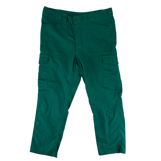 Austrian Army Green Blue Fatigue Trousers - W39 L29