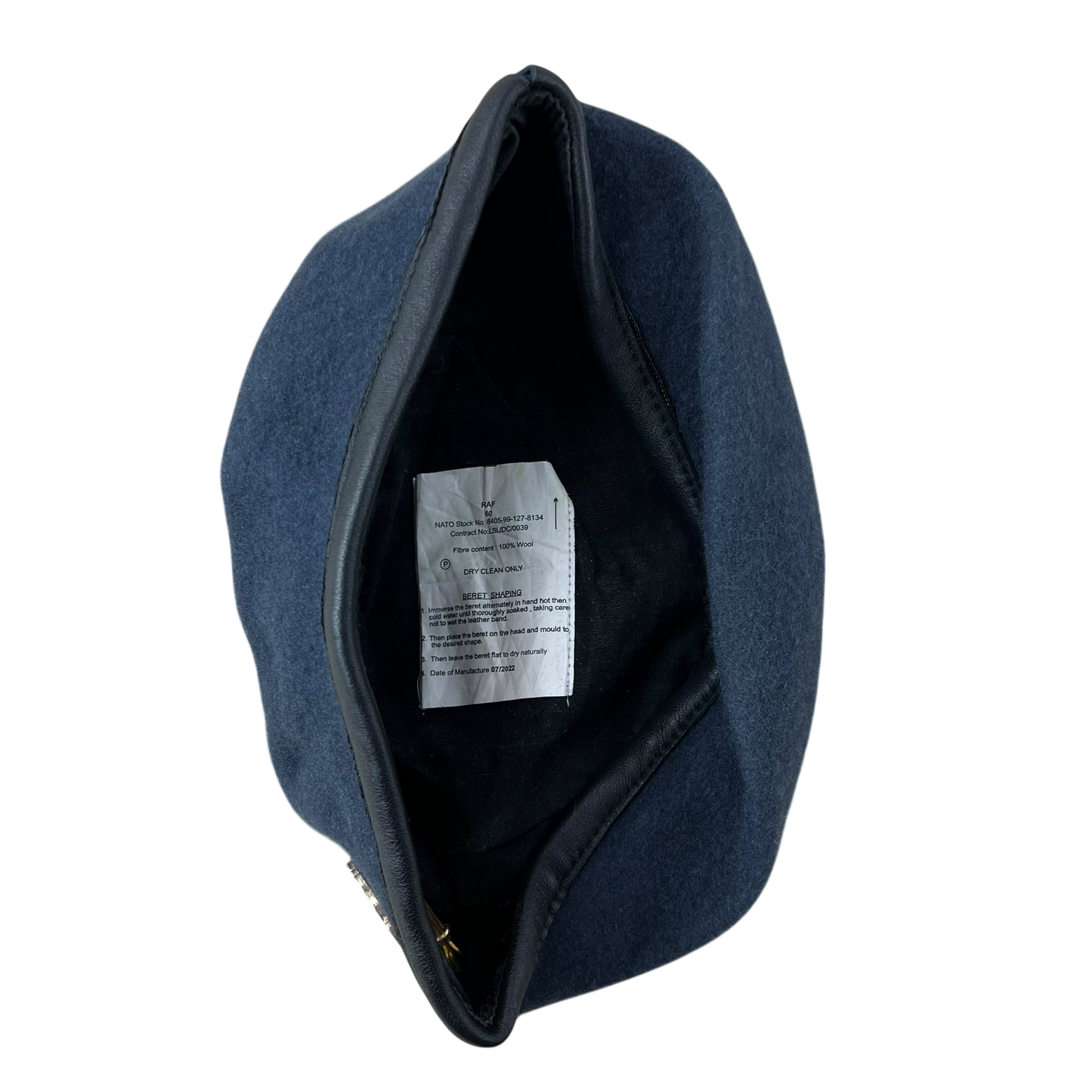British RAF Beret w/ Badge - Large 60cm