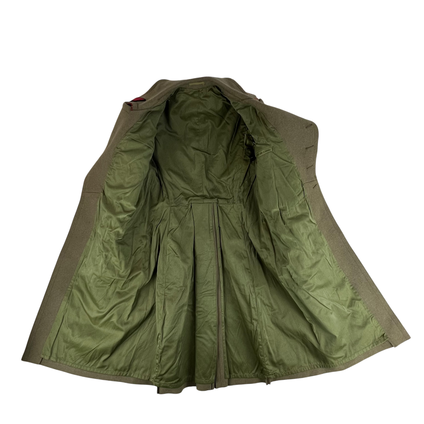 Bulgarian Army Officer's Khaki Wool Greatcoat - Small