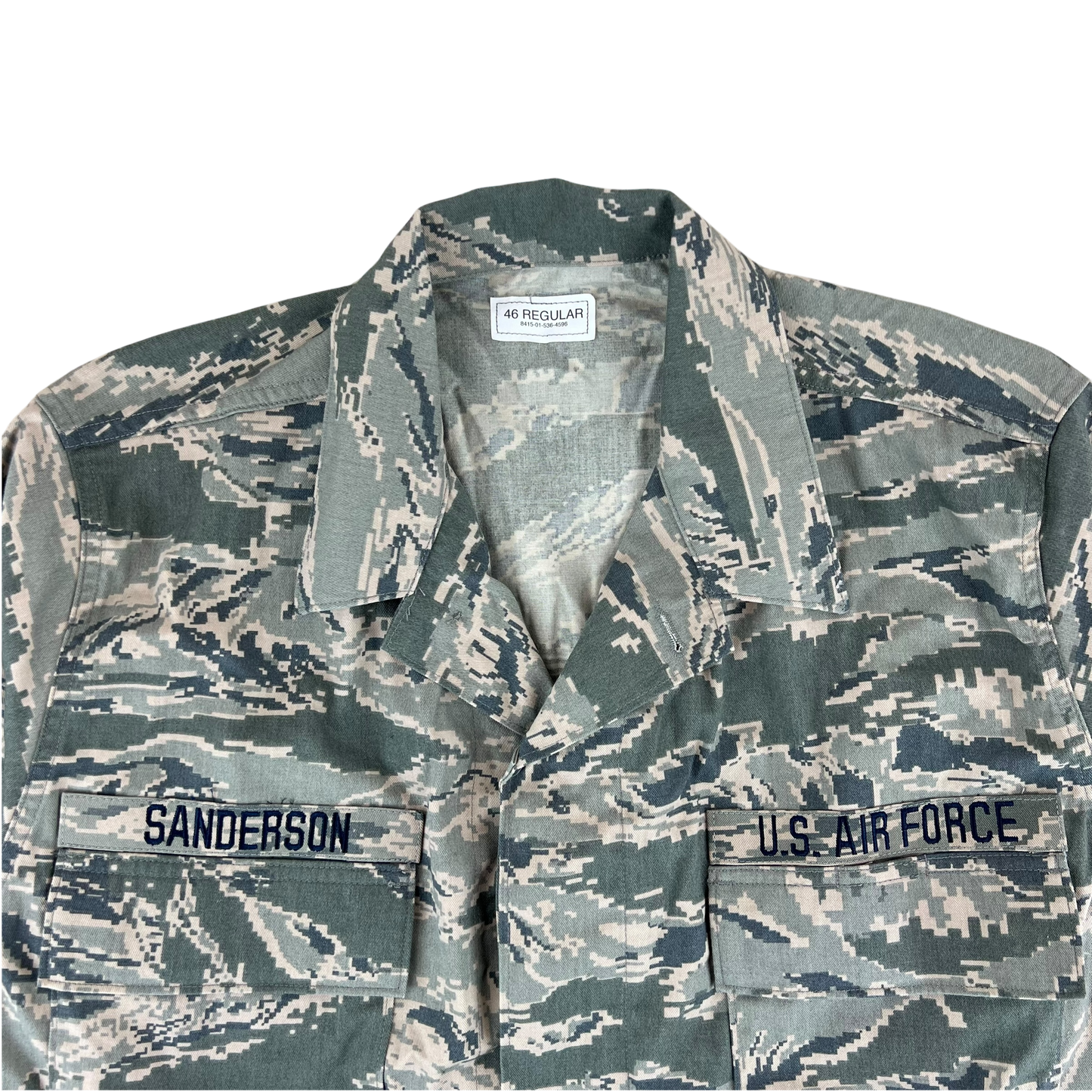 US Air Force Digital Tiger Stripe Pixel Camouflage BDU Combat Jacket - X Large