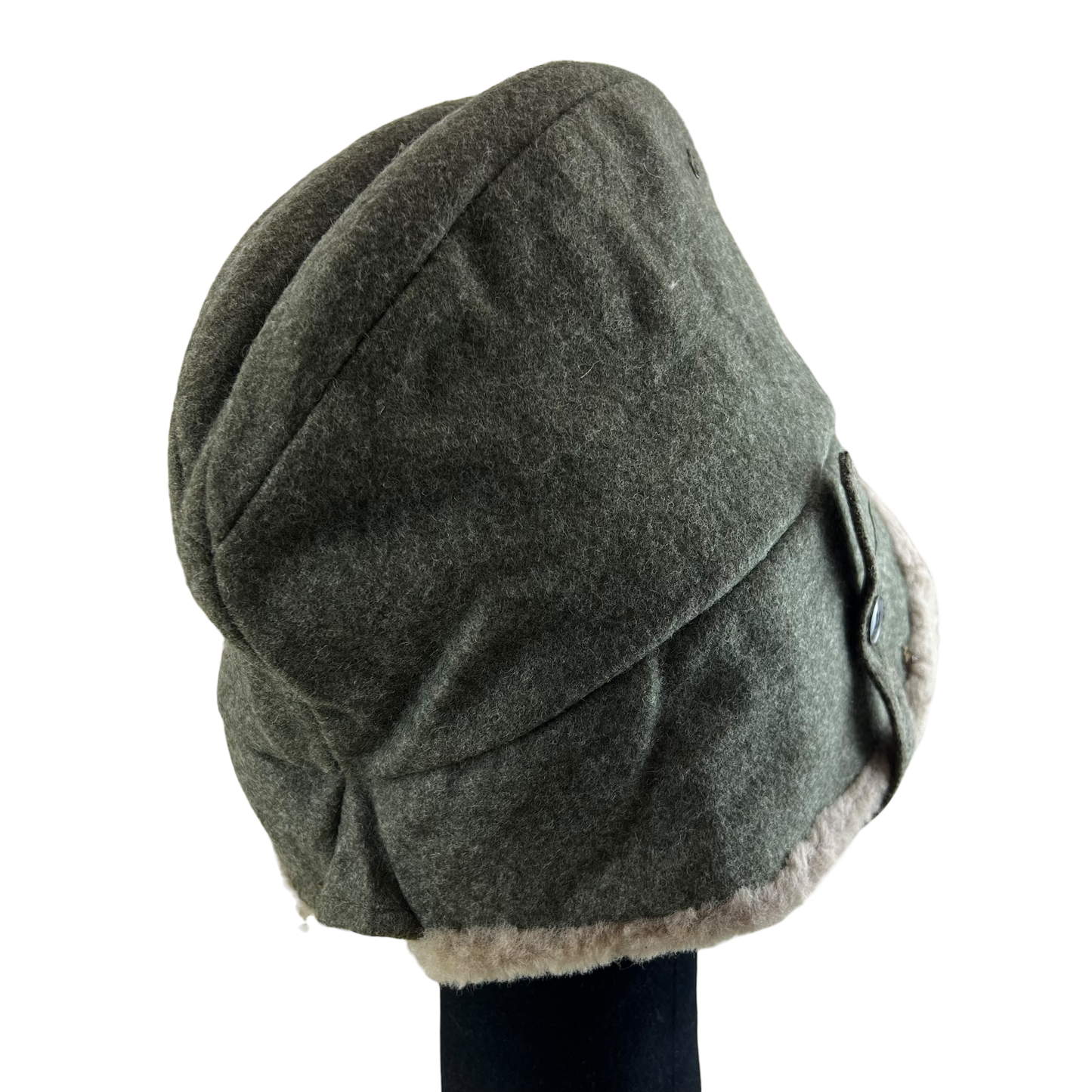 Swedish Army WW2 M43 Wool Ushanka Cap - Small 56cm