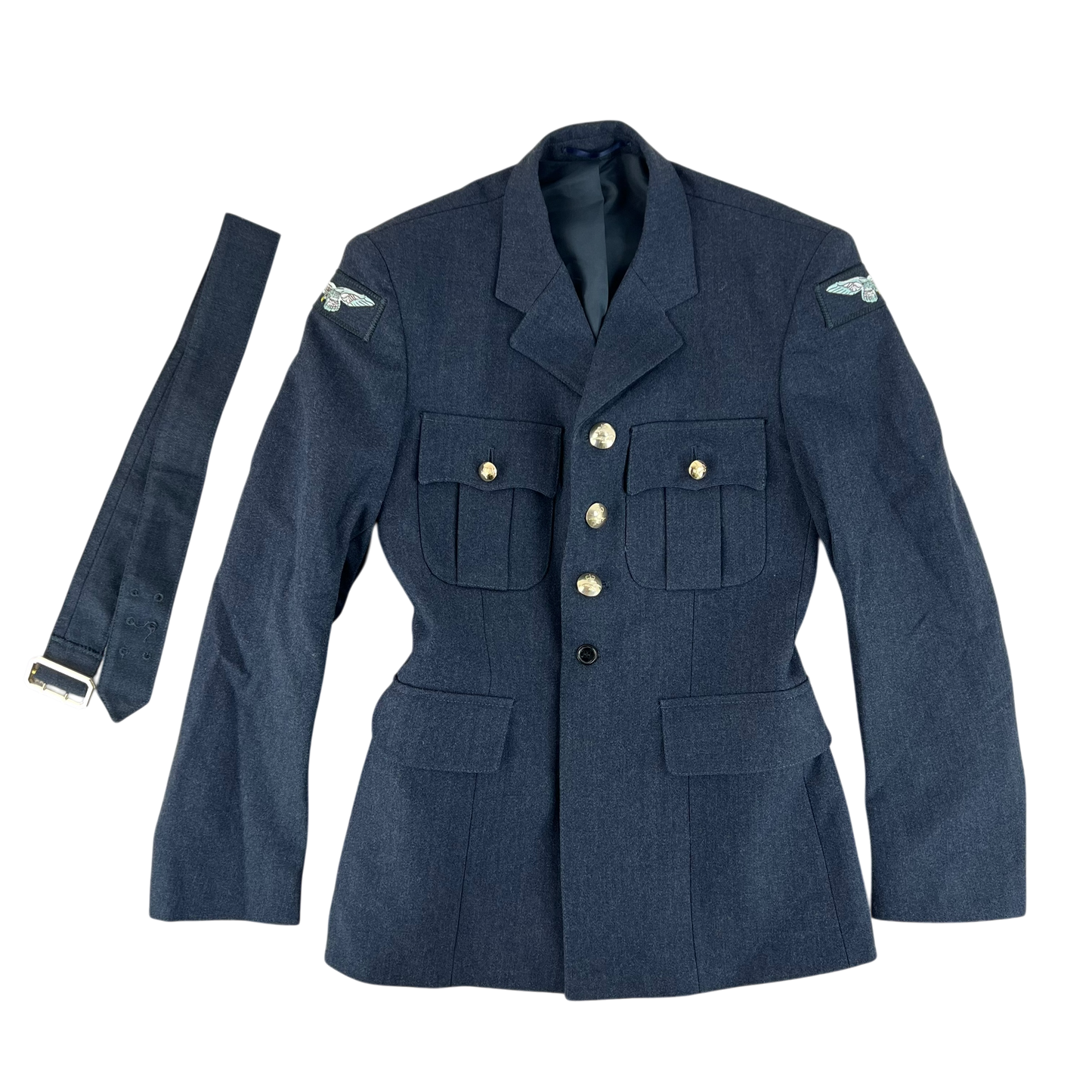 British Royal Air Force No. 1 Dress Jacket w/ Belt - Medium 92S