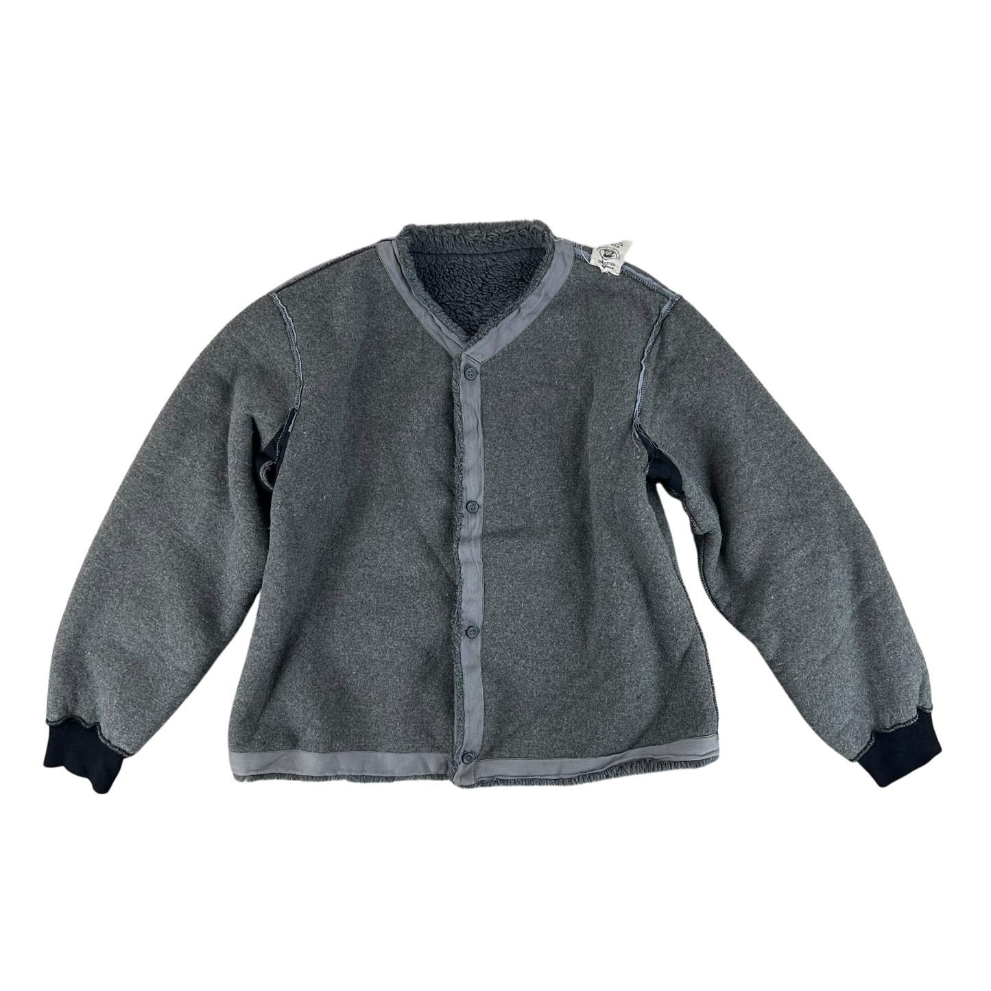 Czechoslovak Army Faux Fur Jacket Liner Cardigan M85 - Large