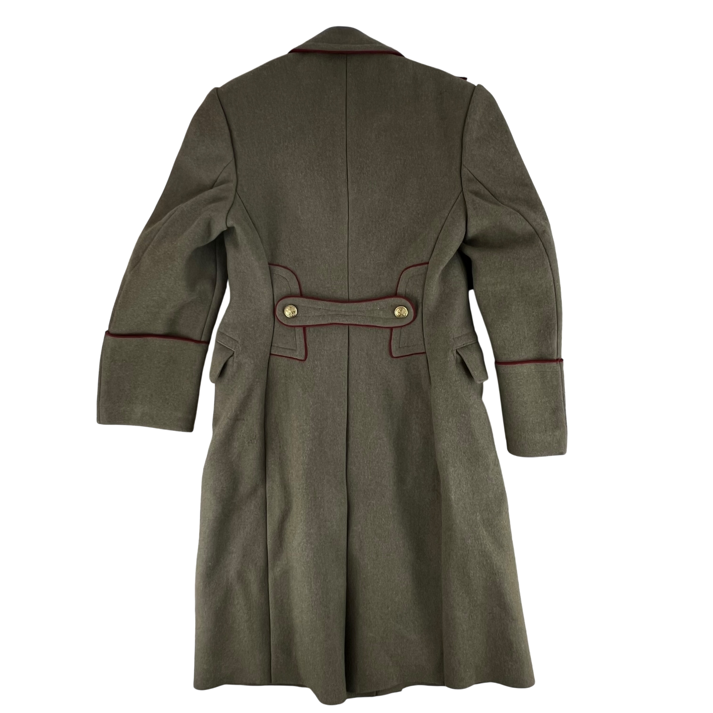 Bulgarian Army Officer's Khaki Wool Greatcoat - Small