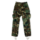 US Army Vintage M81 Woodland Camo Ripstop BDU Combat Trousers - W27.5 L32.5