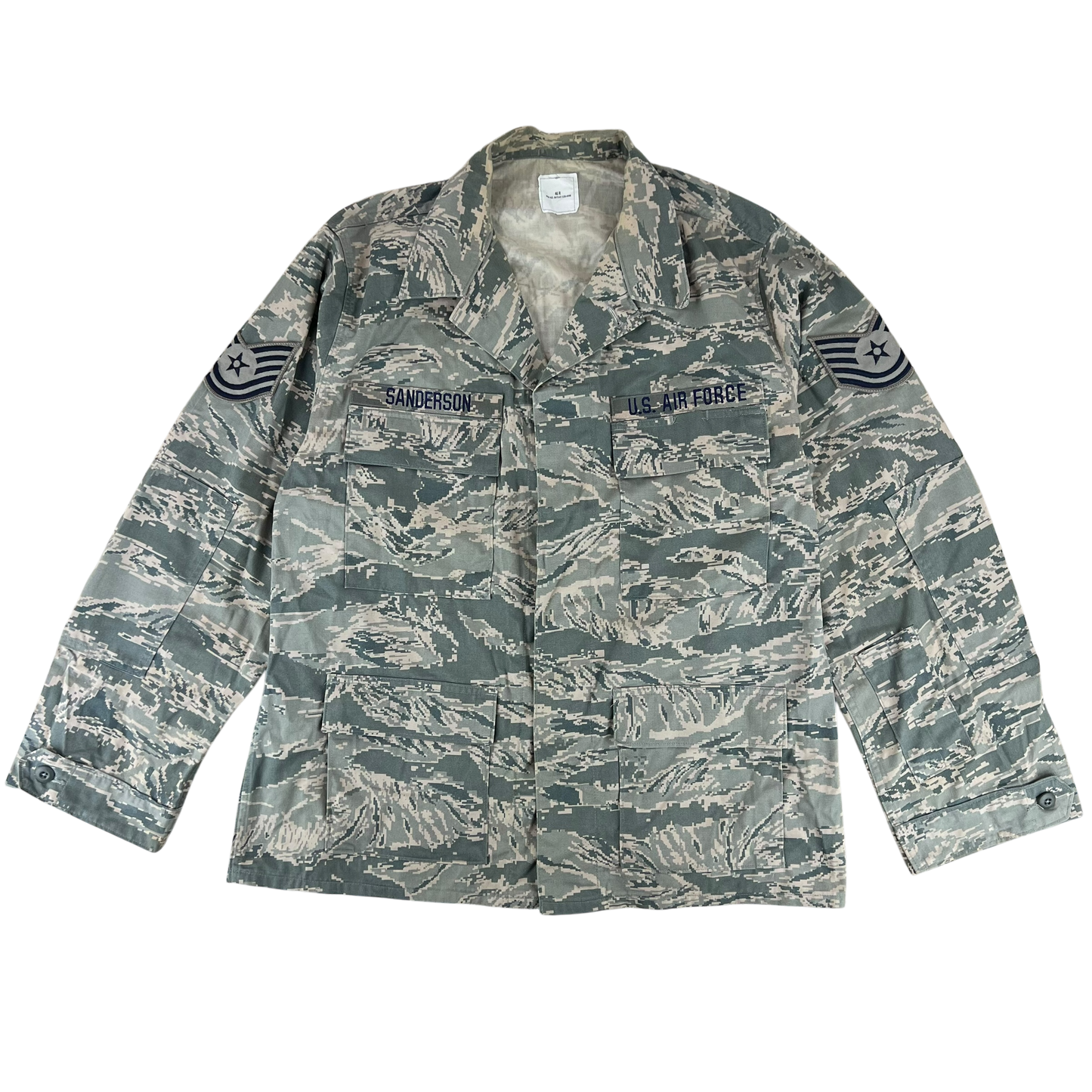 US Air Force Digital Tiger Stripe Pixel Camouflage BDU Combat Jacket - X Large