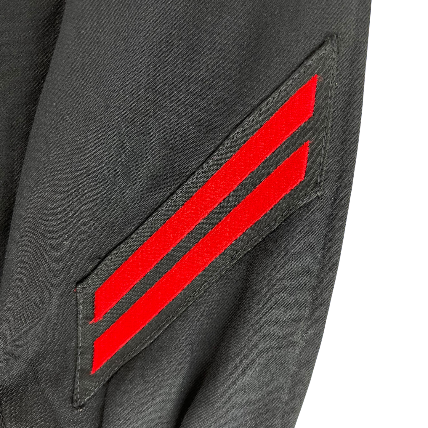 US Navy 80s Sailor's Black Blue Crackerjack Jumper Top - Large