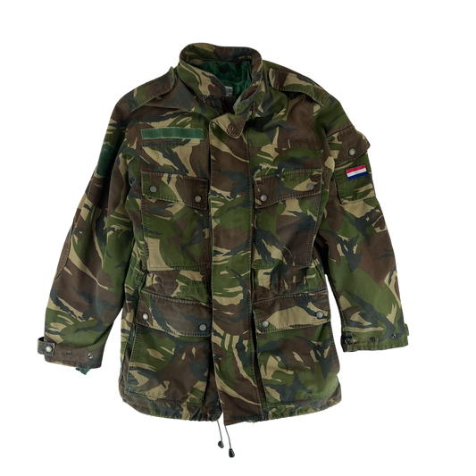 Dutch Army M93 DPM Woodland Camouflage Combat Jacket w/ Waterproof Liner - Large