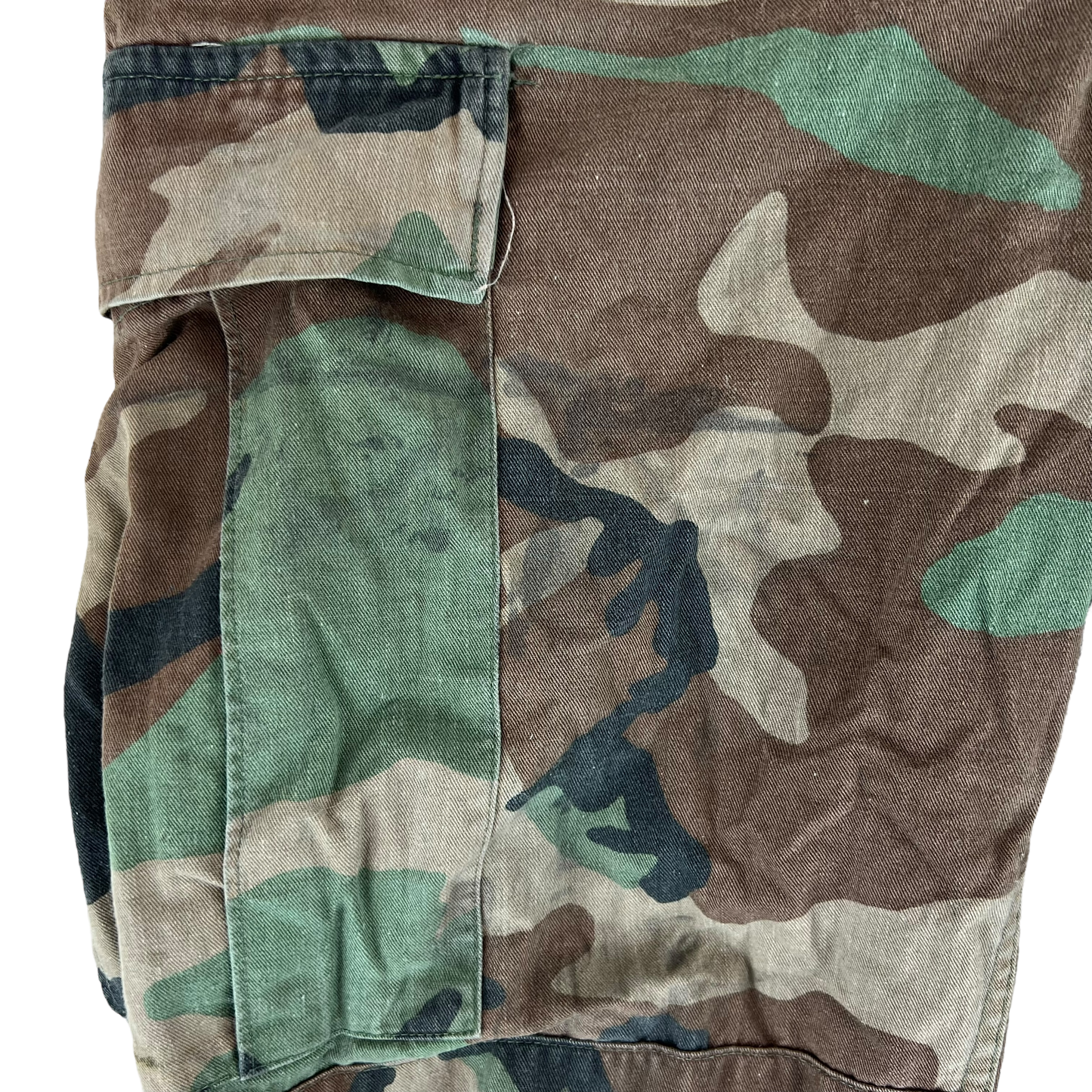 US Army Vintage M81 Woodland Camo Ripstop BDU Combat Trousers - W31 L33