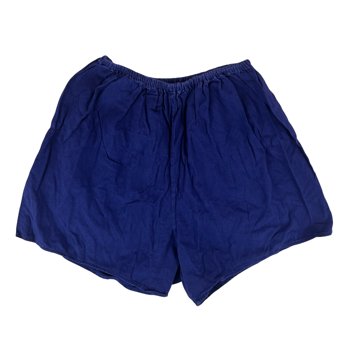 West German Army Cotton PT Navy Blue Swim Shorts - Medium