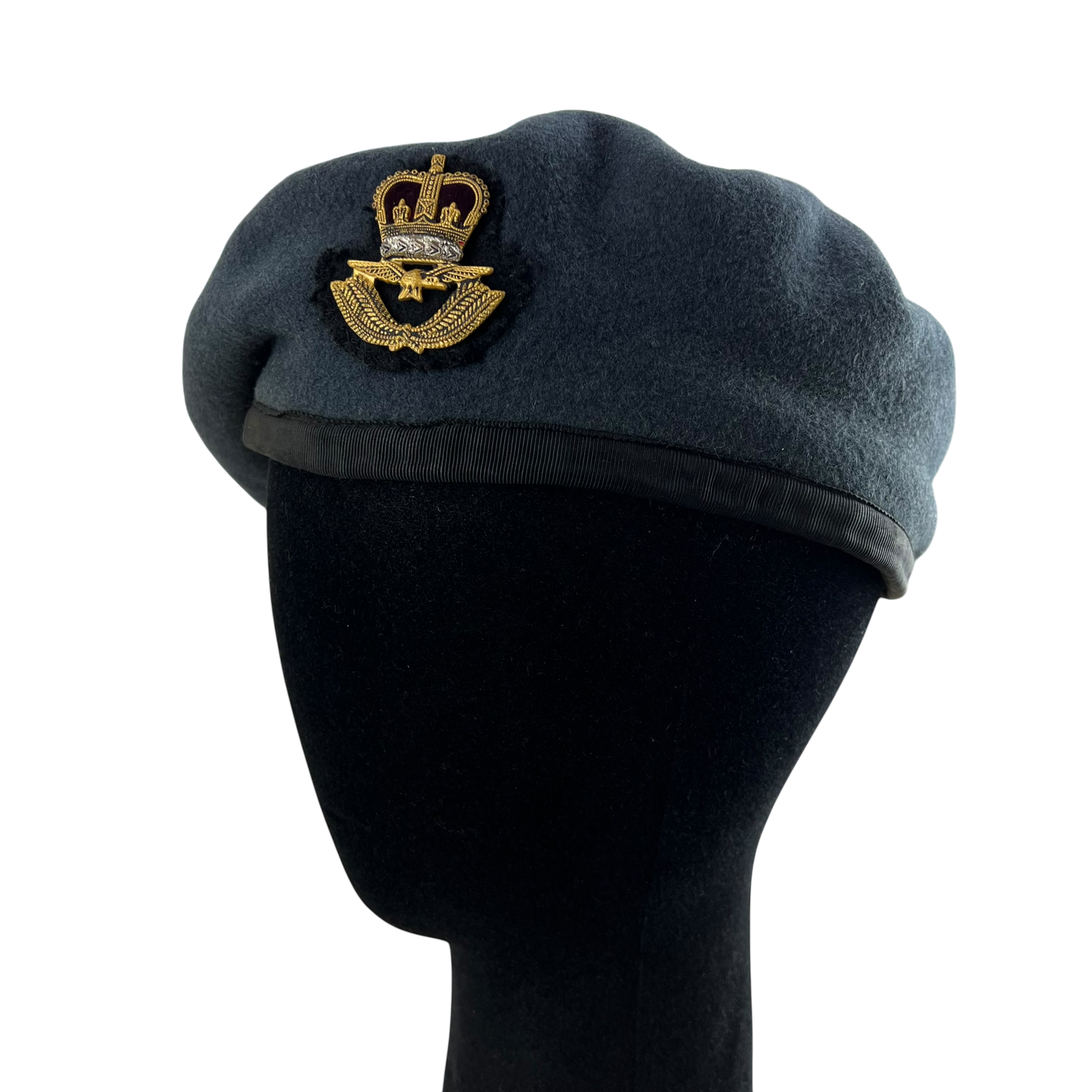 British RAF Beret w/ Officer's Badge - Small 55cm