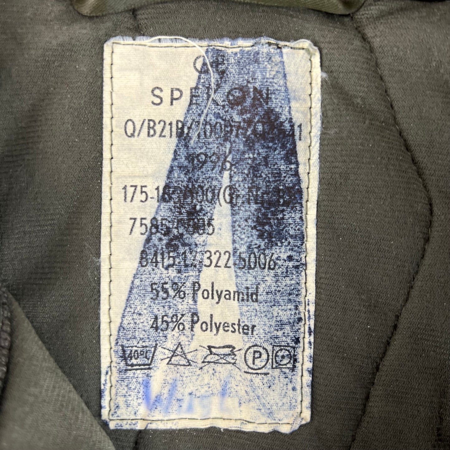 German Army Khaki Thermal Coat Liner - Large GrNr 8