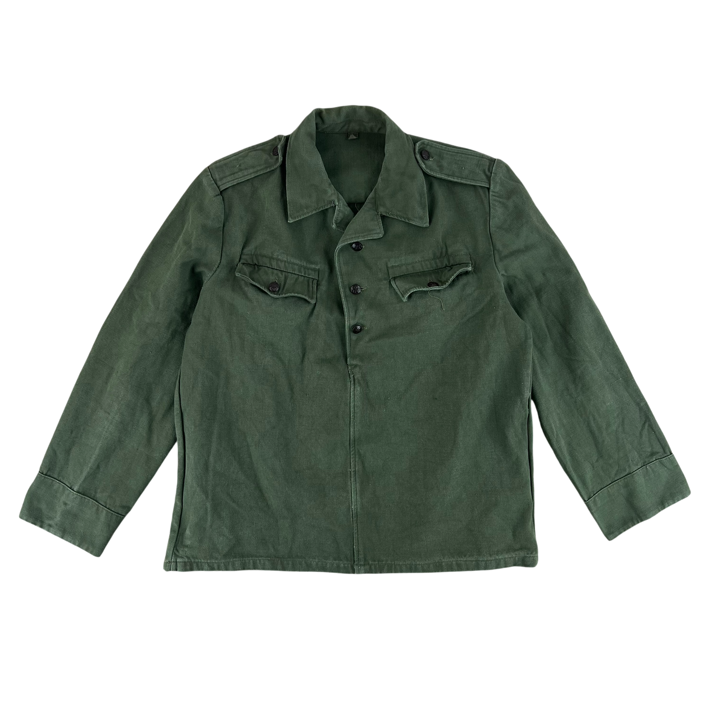 Bulgarian People's Army Olive Green Cossack Shirt - Large